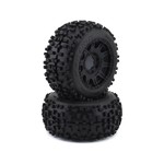 Pro-Line #PRO117810 Pro-Line Badlands 3.8" Pre-Mounted Truck Tires (2) (Black) w/Raid Wheels (M2)