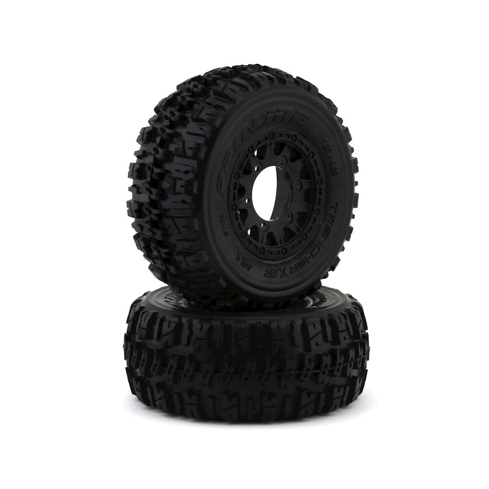 Pro-Line #1190-10 Pro-Line Trencher X SC 2.2/3.0 Tires w/Raid Wheels (Black) (2) (M2) w/12mm Removable Hex