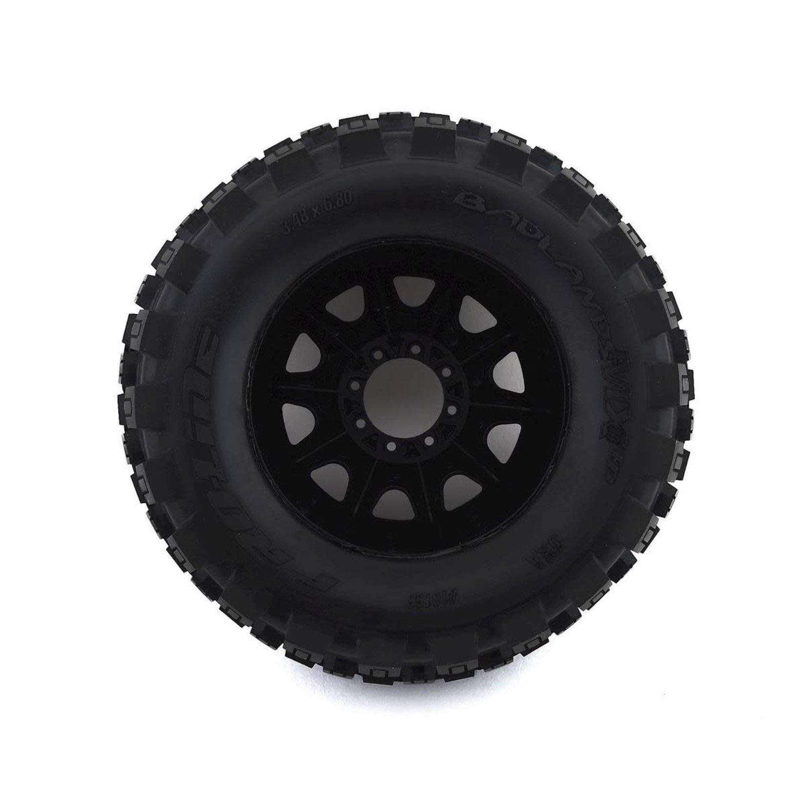 Pro-Line Pro-Line Badlands MX38 HP Belted 3.8" Pre-Mounted Truck Tires (2) (Black) (M2) w/Raid Wheels #10166-10