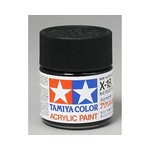 Tamiya #81018 Tamiya X-18 Black Semi-Gloss Acrylic Paint (23ml)