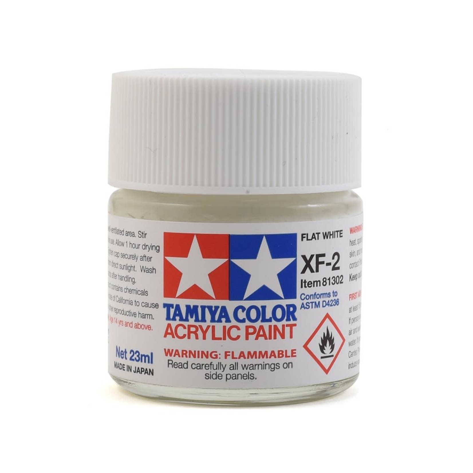 Tamiya Tamiya Flat White Acrylic Paint (23ml) #XF-2