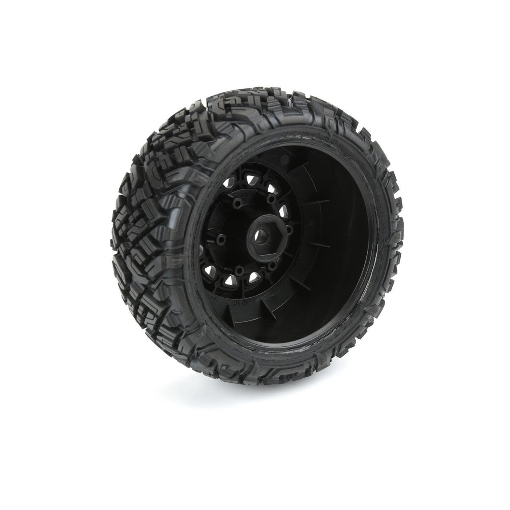 Pro-Line #PRO1018210 Pro-Line Icon SC Pre-Mounted Tires w/Raid Wheels (Black) (2) (M2) w/Removable 12mm Hex