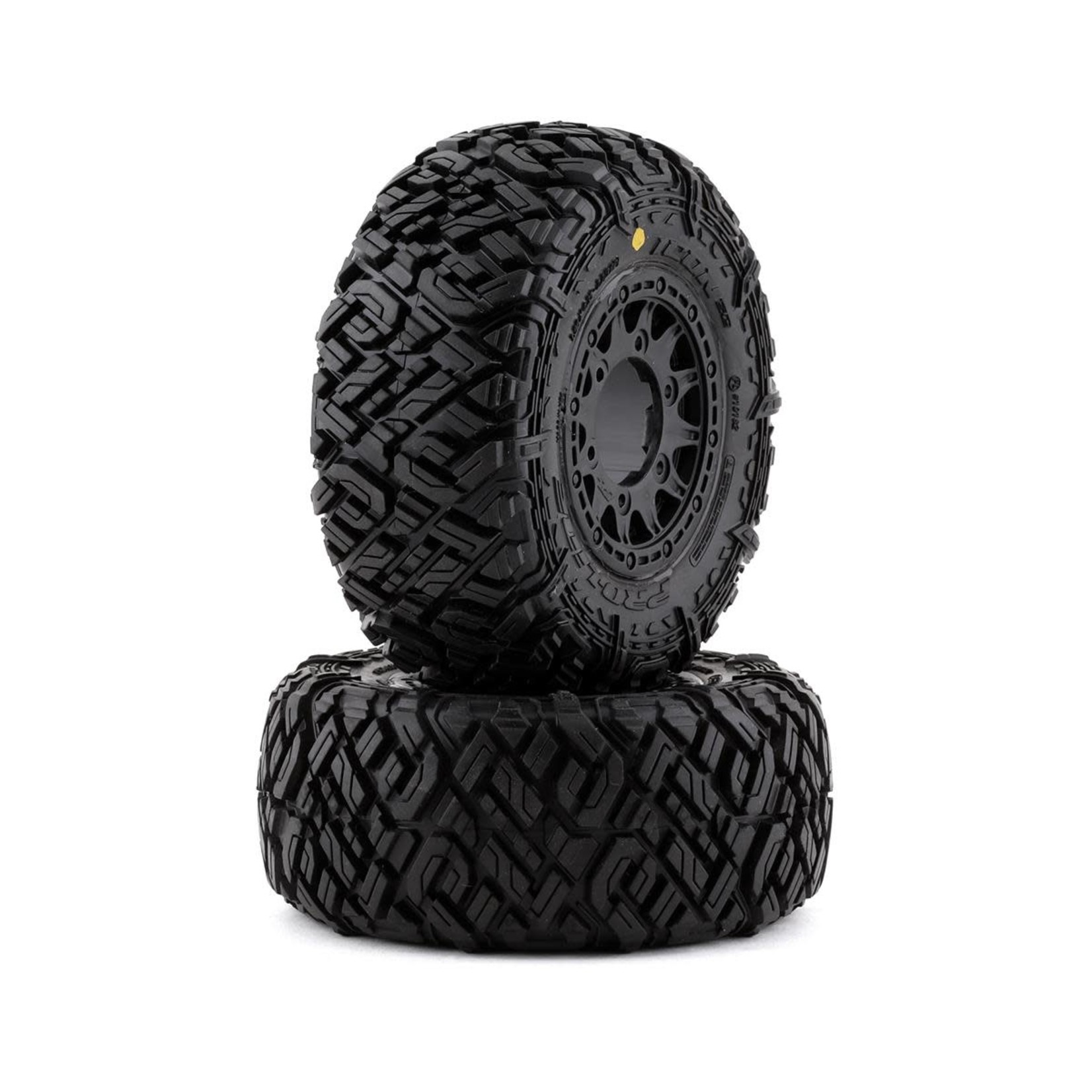 Pro-Line Pro-Line Icon SC Pre-Mounted Tires w/Raid Wheels (Black) (2) (M2) w/Removable 12mm Hex #10182-10