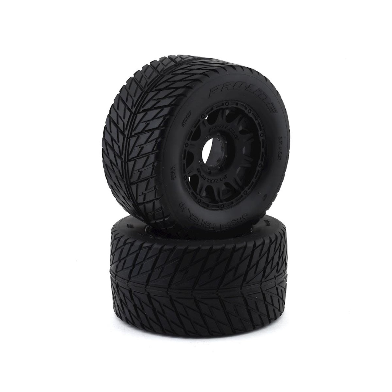 Pro-Line #10167-10  Pro-Line Street Fighter HP 3.8" Belted Tires Pre-Mounted w/Raid Wheels (2) (M2)