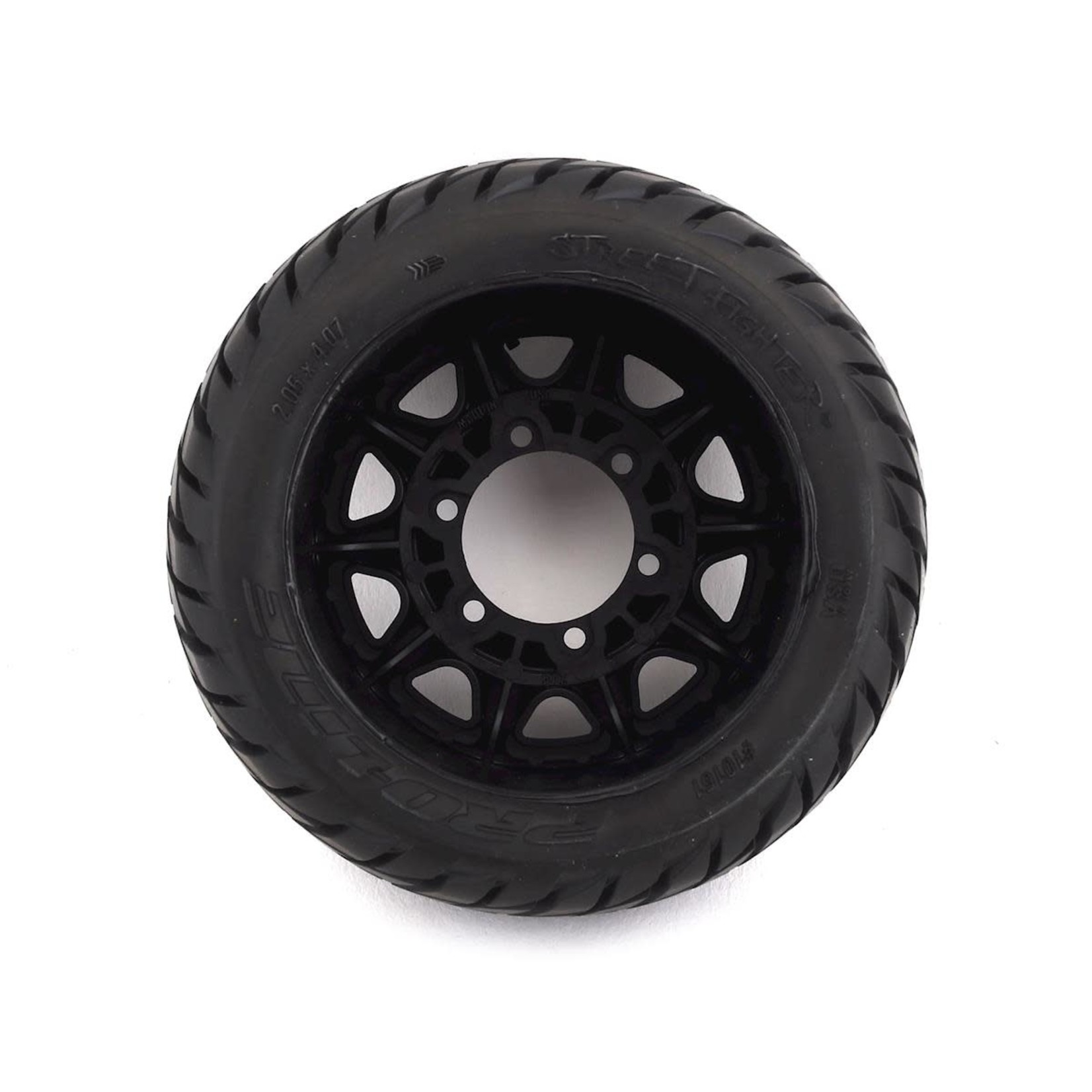 Pro-Line #PRO1016110  Pro-Line Street Fighter LP 2.8" Tires w/Raid Rear Wheels (2) (Black) (M2) w/12mm Removable Hex