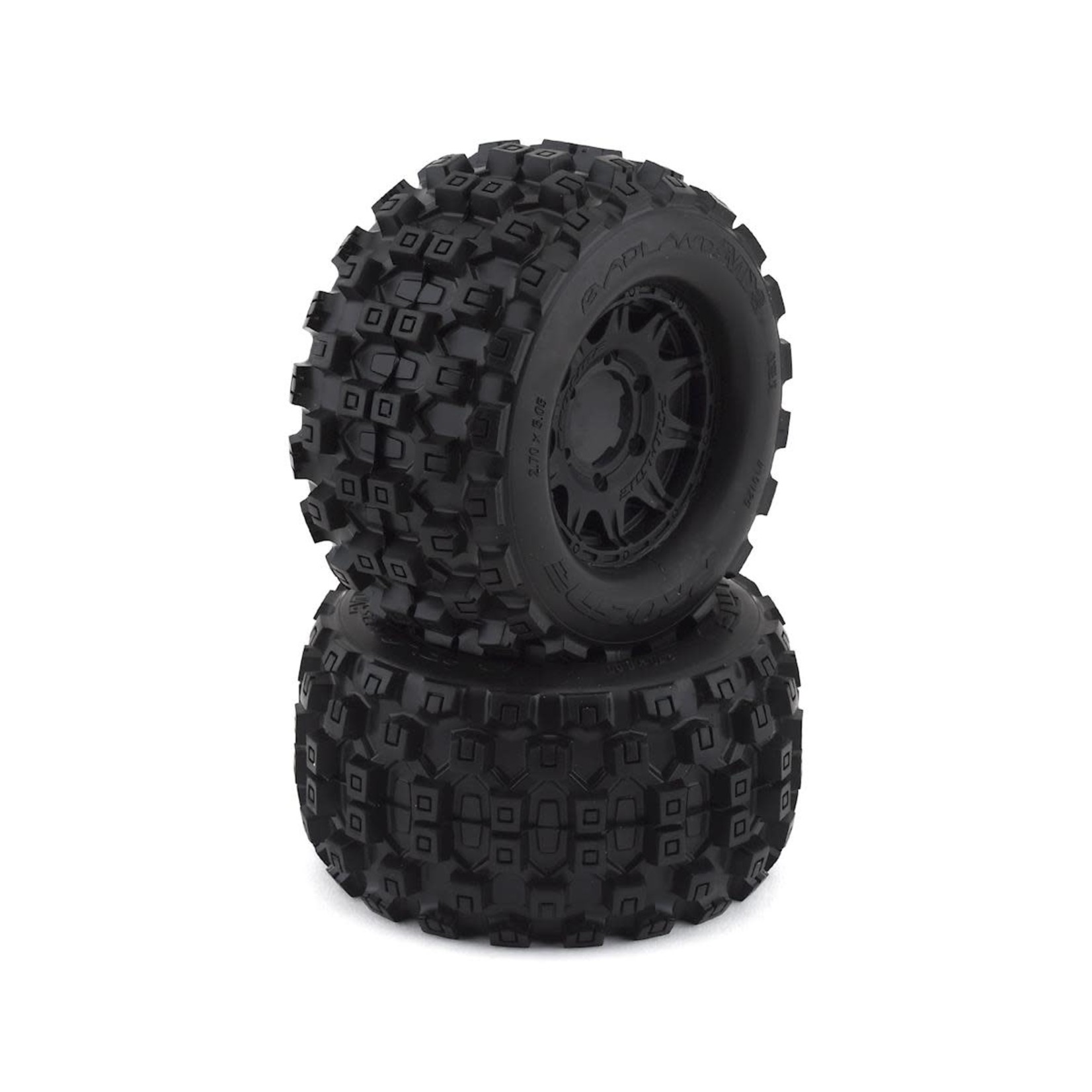Pro-Line #PRO1012510  ProLine 1/10 Badlands MX28 Fr/Rr 2.8" MT Tires Mounted 12mm Blk Raid (2)