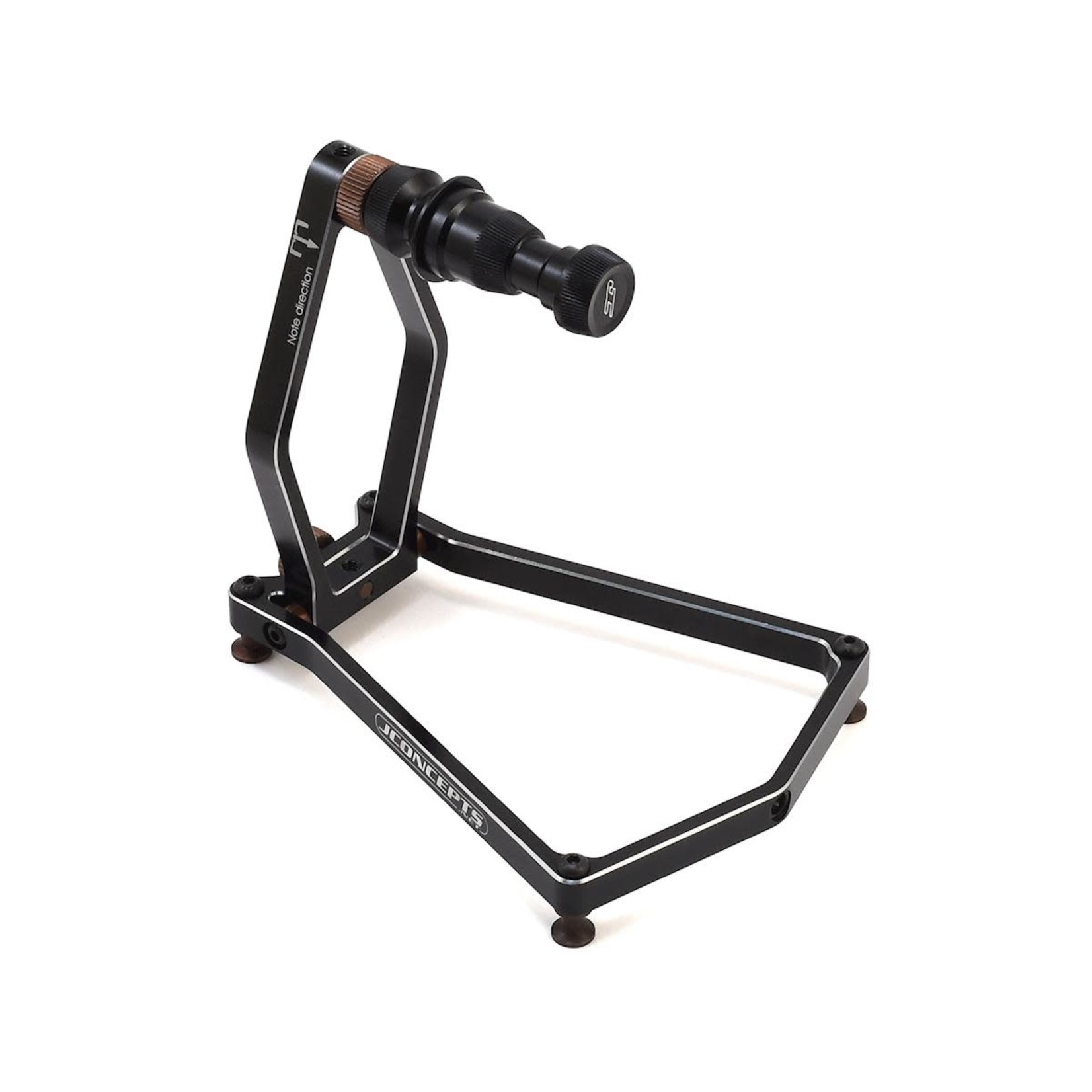 JConcepts #2538-2 JConcepts 1/10 & 1/8 Aluminum Tire Balancer w/Case (Black)