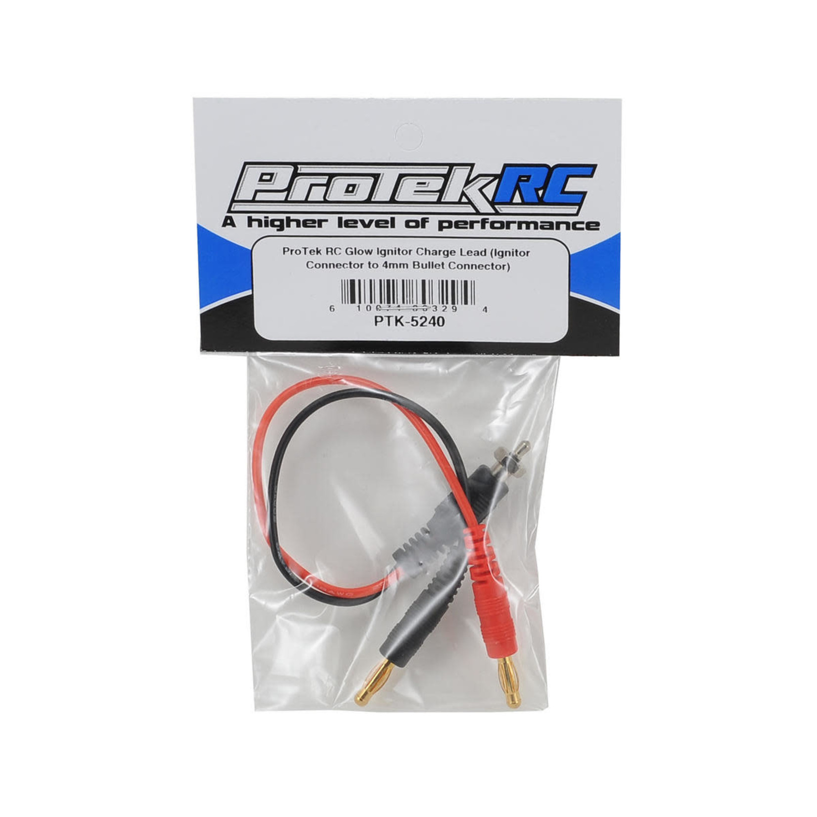 ProTek RC ProTek RC Glow Ignitor Charge Lead (Ignitor Connector to 4mm Bullet Connector) #PTK-5240