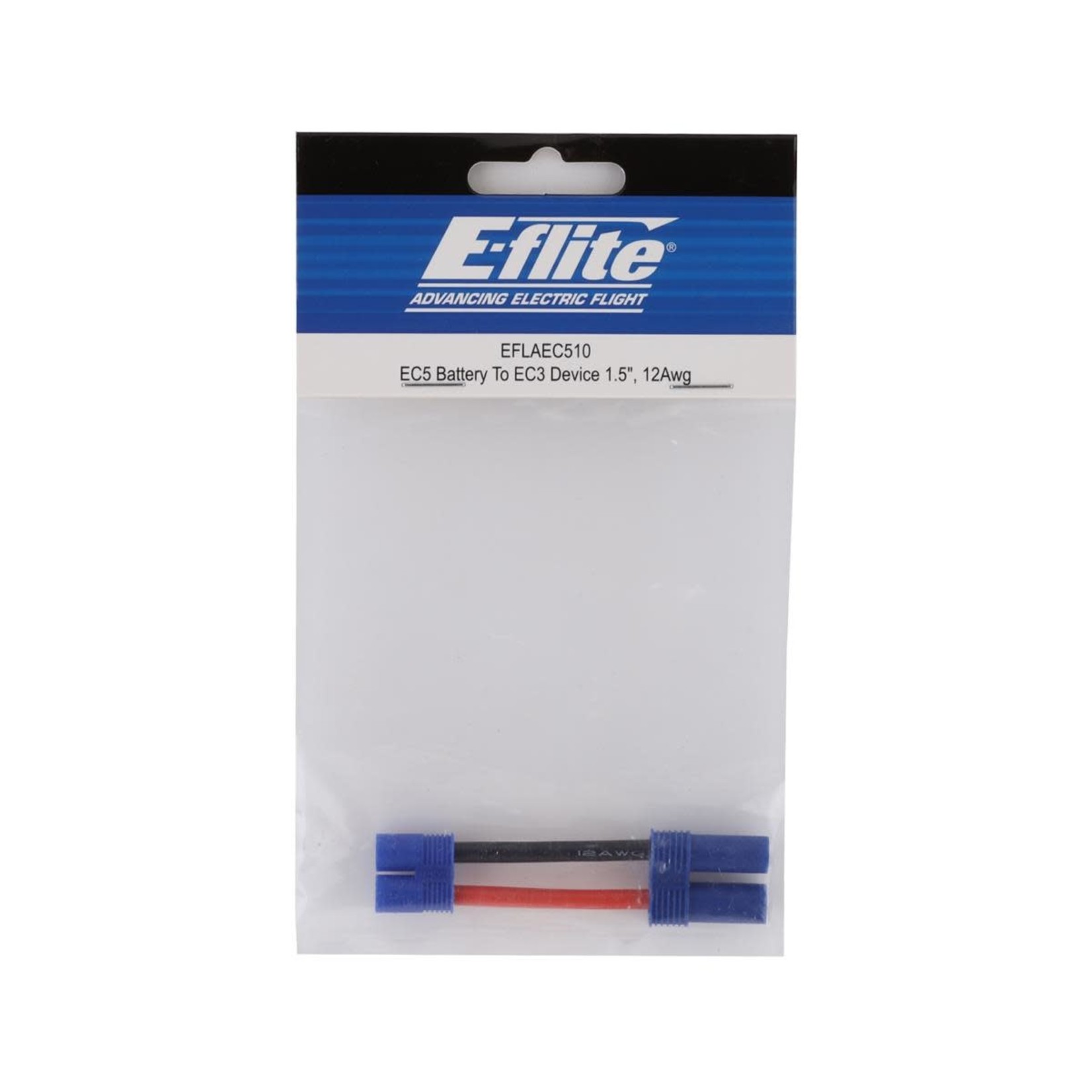 E-flite #EFLAEC510 E-flite 1.5" EC5 Battery to EC3 Device Adapter (12Awg)