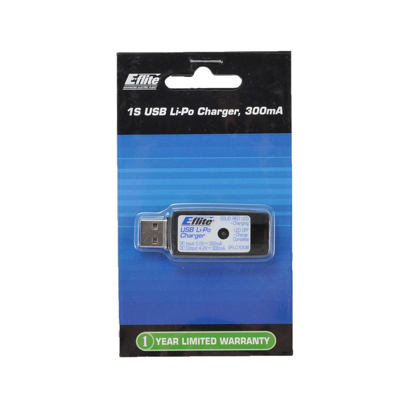 E-flite E-flite USB 1S LiPo Battery Charger #EFLC1008