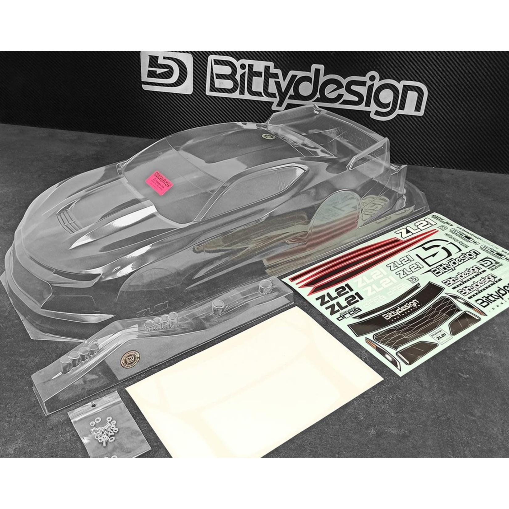 Bittydesign #BDDG-ZL21  Bittydesign ZL21 1/10 Pro No Prep Street Eliminator Drag Racing Body (Clear)