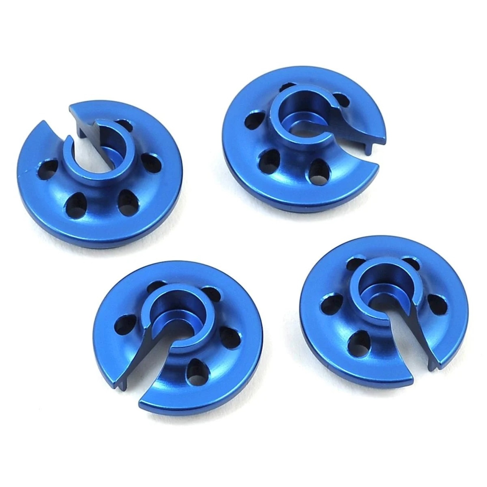 ST Racing Concepts ST Racing Concepts Traxxas 4Tec 2.0 Aluminum Lower Shock Retainers (4) (Blue) #ST3768B