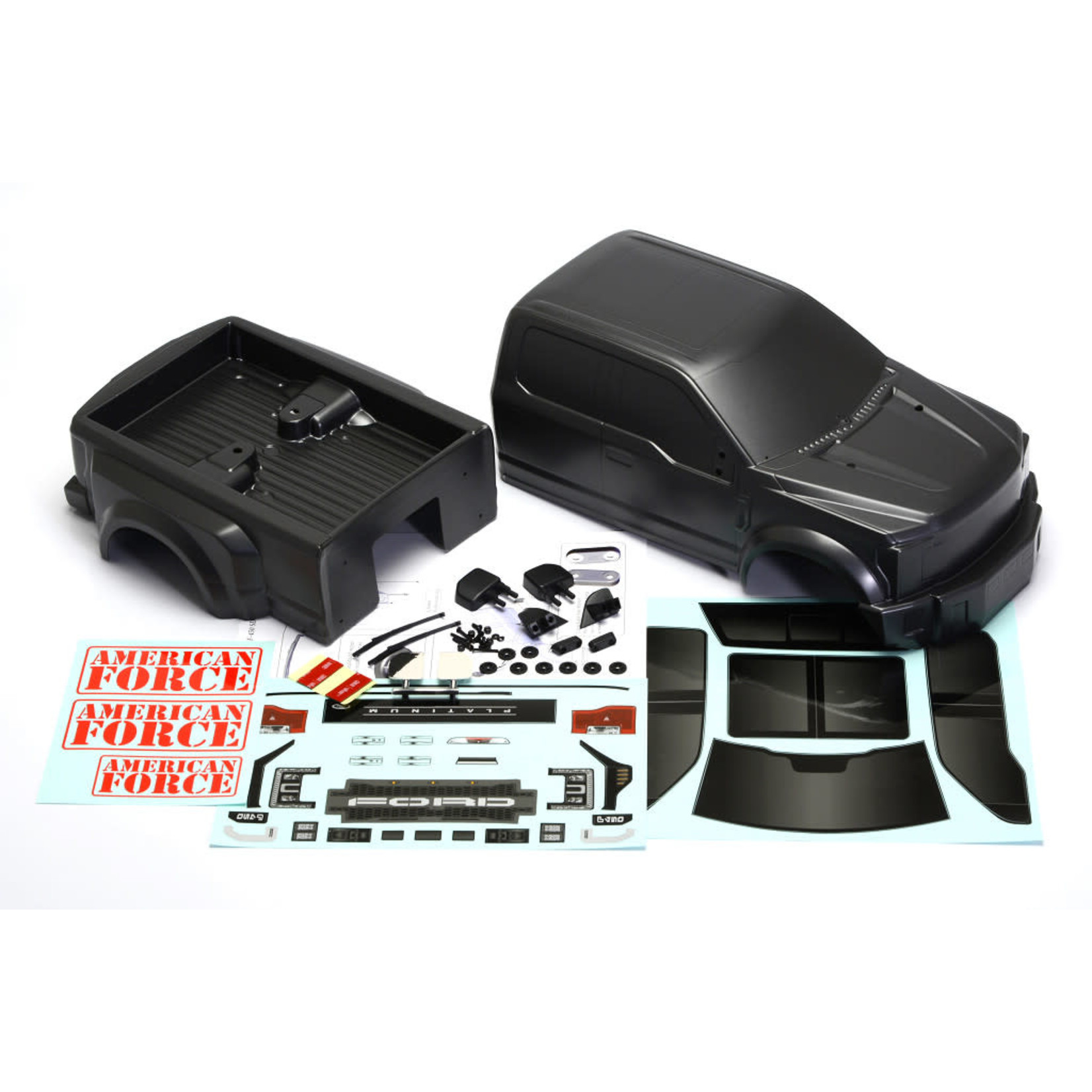 CEN Racing #CD0901 Cen Racing Ford F450 SD Complete Body Set (Grey Titanium)
