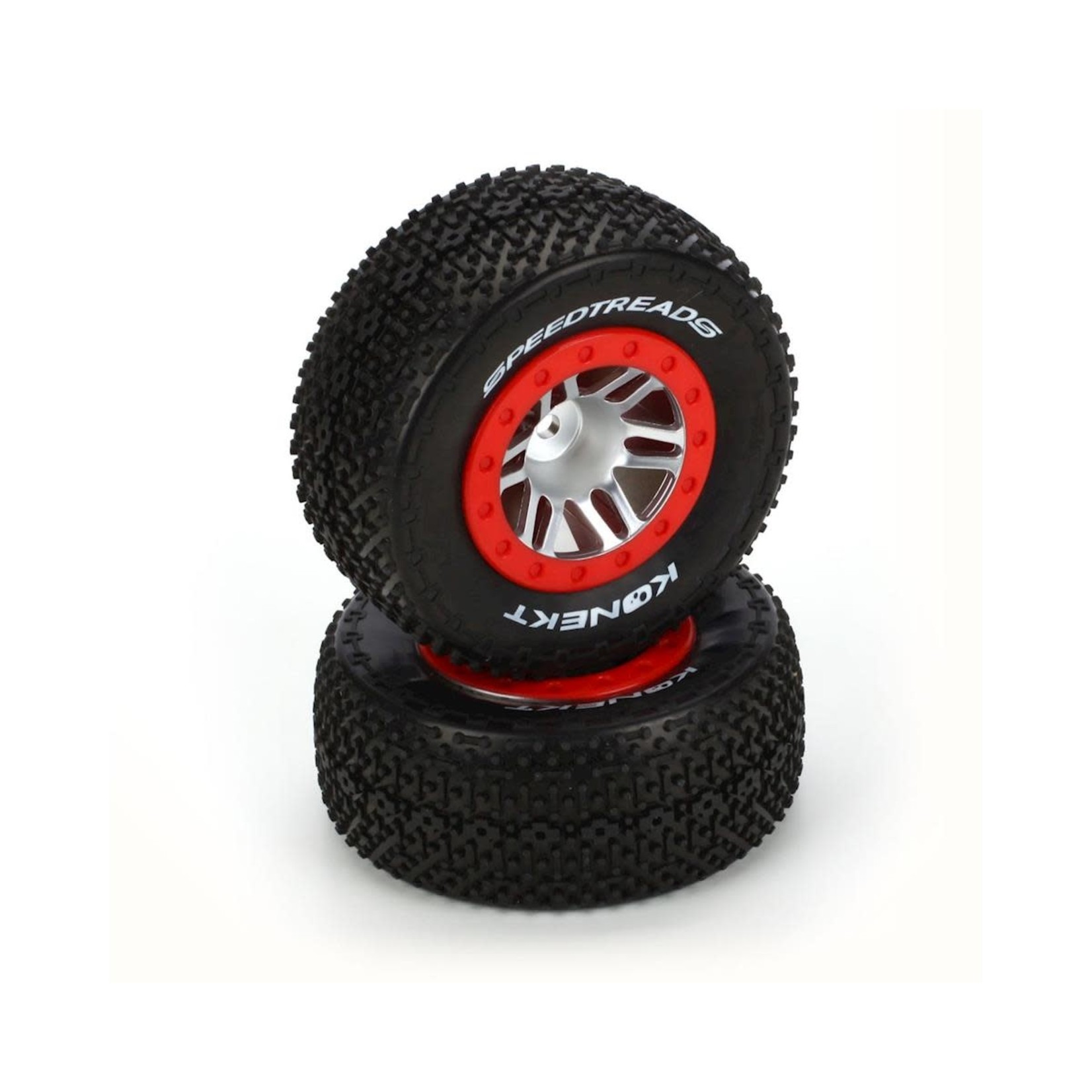 Duratrax DuraTrax SpeedTreads Konekt Short Course Front Tires w/12mm Hex (Red) (2) #DTXC2940