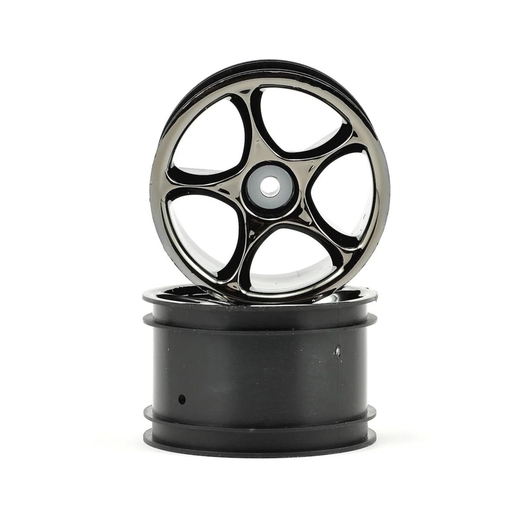 Traxxas #2472A Traxxas 2.2" Bandit Rear Tracer Buggy Wheels (2) (Black Chrome) (Pins)