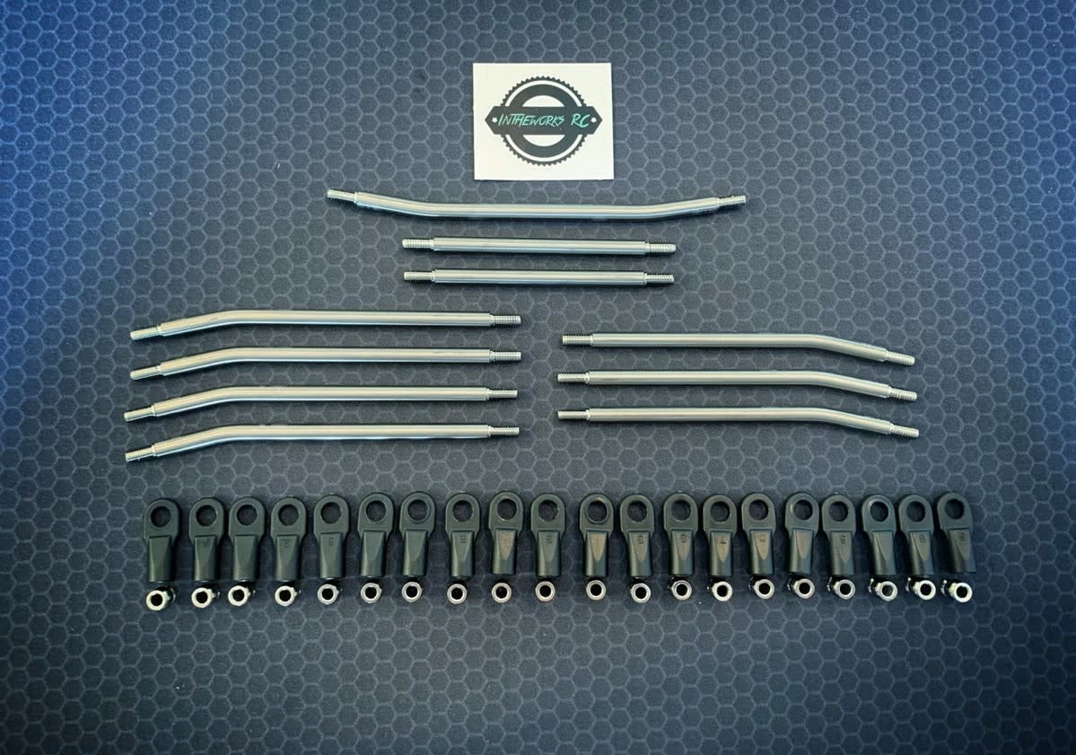 InTheWorks RC 10pc VS410 Stainless Steel High Clearance Link Set 10PCVS410SSHC Hobby Time RC