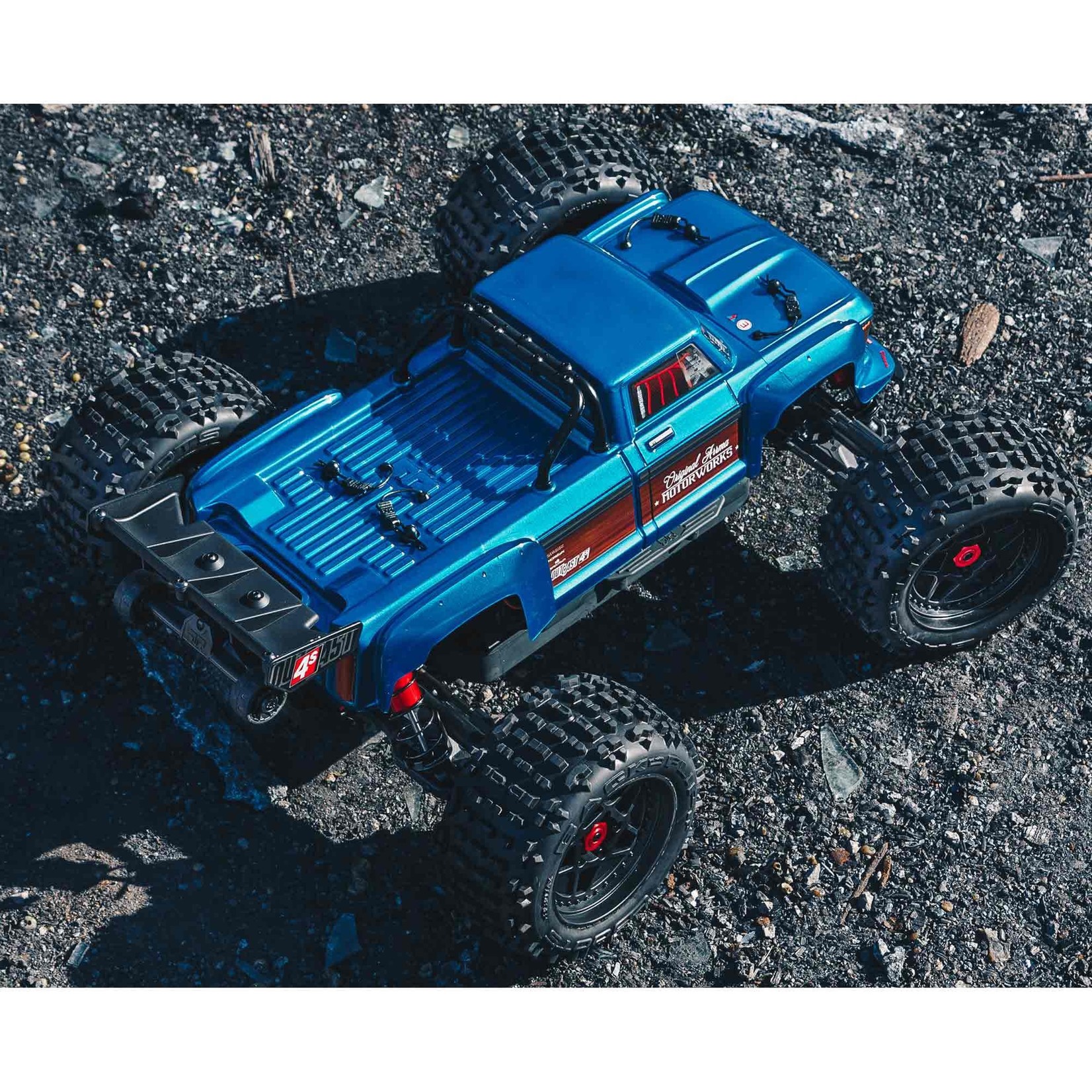 ARRMA Arrma 1/10 OUTCAST 4X4 4S V2 BLX Stunt Truck RTR, Blue #ARA4410V2T2