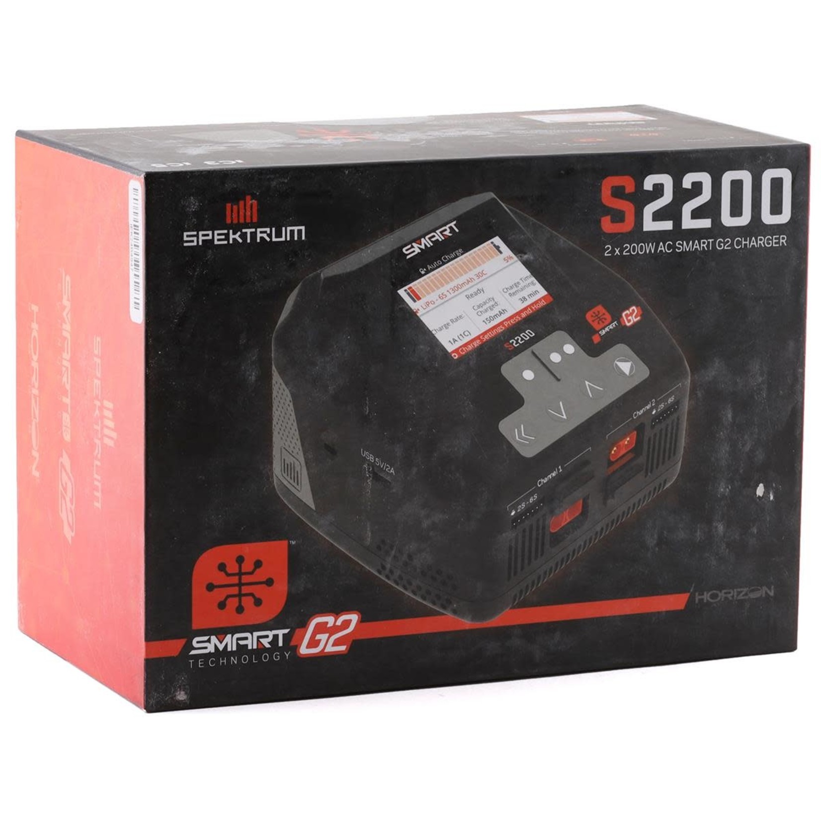 Spektrum Spektrum RC S2200 G2 AC LiPo Smart Charger (6S/20A/200W x2) #SPMXC2010
