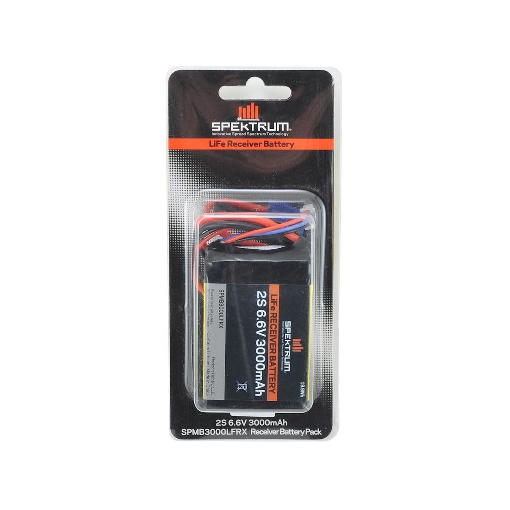 Spektrum #SPMB3000LFRX Spektrum RC LiFe Receiver Battery Pack (6.6V/3000mAh)