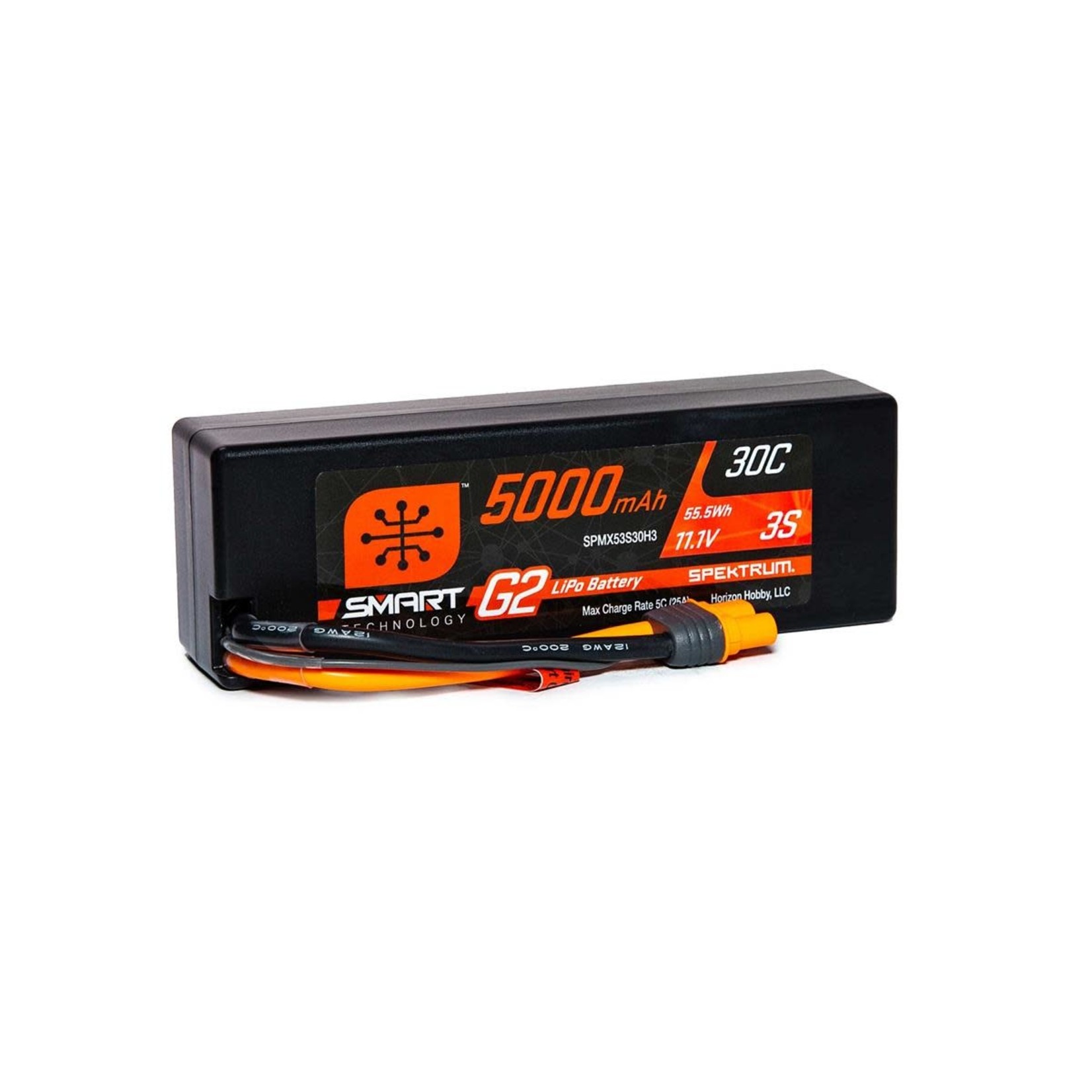 Spektrum #SPMX53S30H3 Spektrum RC 3S Smart G2 LiPo 30C Battery Pack w/IC3 Connector (11.1V/5000mAh)