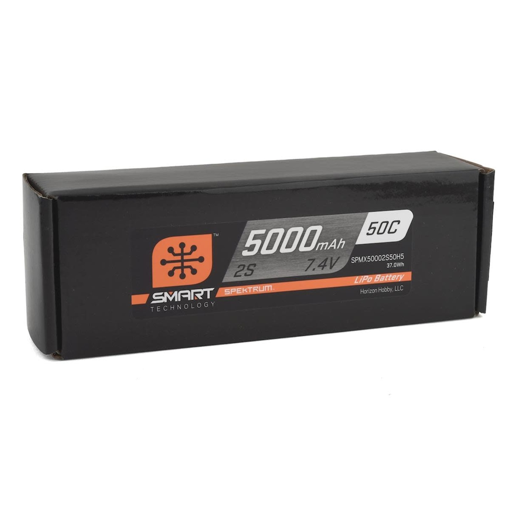 Spektrum #SPMX50002S50H5 Spektrum RC 2S Smart LiPo Hard Case 50C Battery Pack w/IC5 Connector (7.4V/5000mAh)