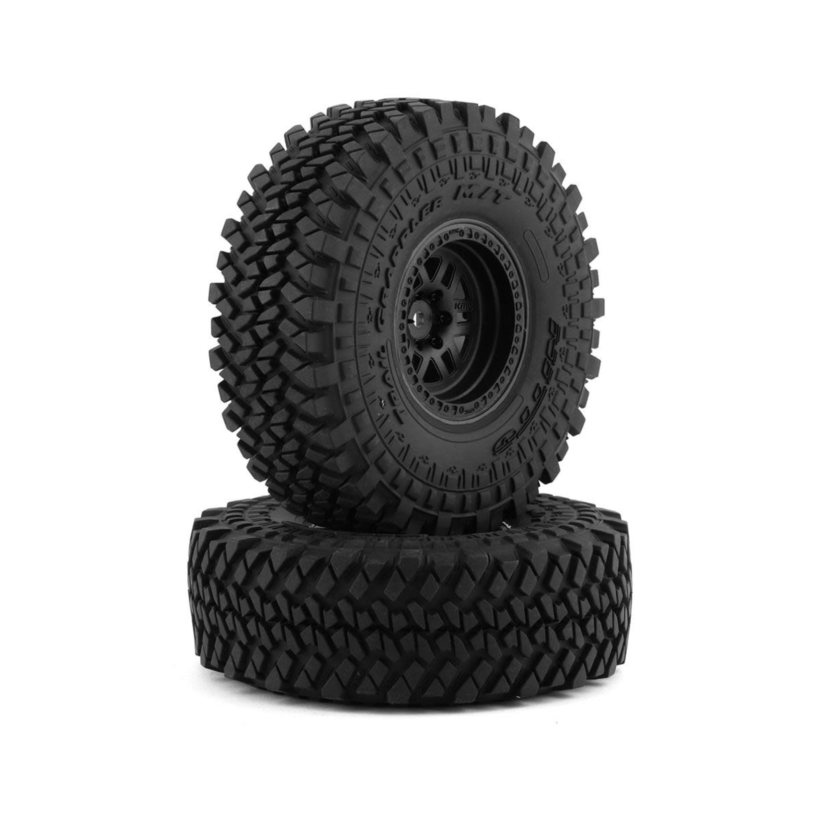 Losi #LOS43053  Losi Nitto Trail Grappler Pre-Mounted Tires w/KMC Wheels (Black) (2)