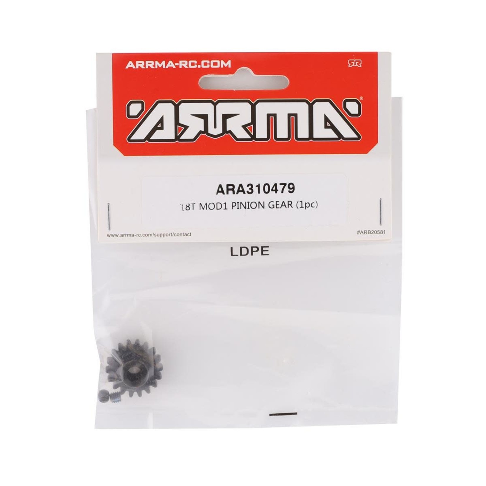 ARRMA Arrma Steel Mod1 Pinion Gear (w/5mm Bore) (18T) #ARA310479