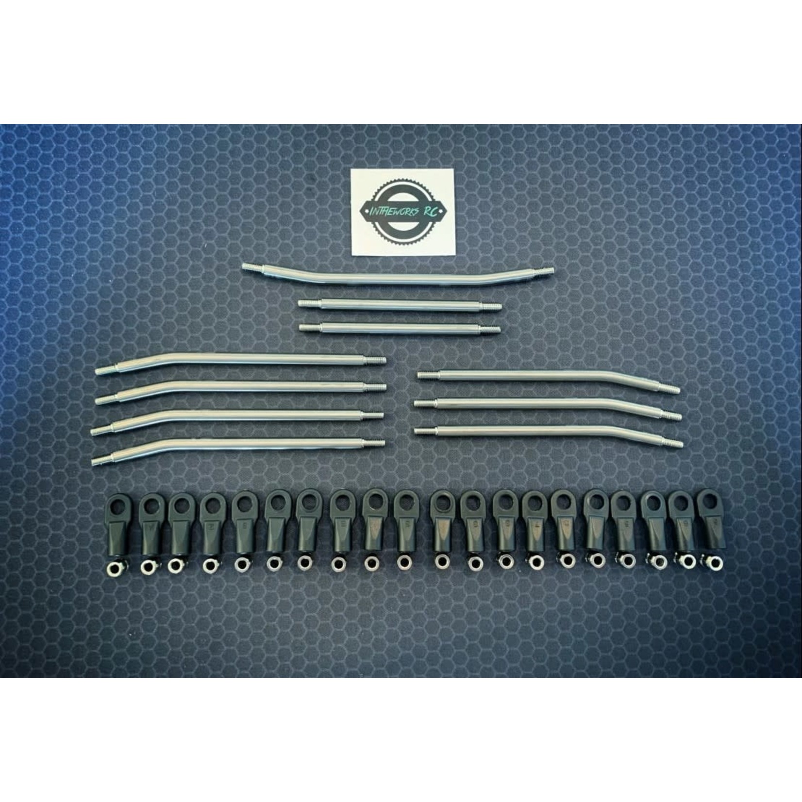 InTheWorks RC InTheWorks RC 10pc VS4-10 Stainless Steel, Straight (No-Bend) Link Kit #10PCVS410SSST