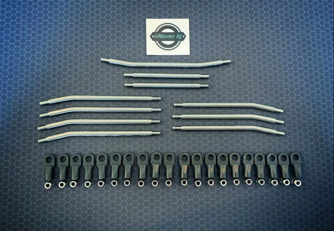 InTheWorks RC 10pc VS410 Stainless Steel, Straight (NoBend) Link Kit