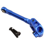 Hot Racing #MXX48SA25 Hot Racing Traxxas Maxx Aluminum Fixed Steering Link w/25T Servo Arm (Blue)