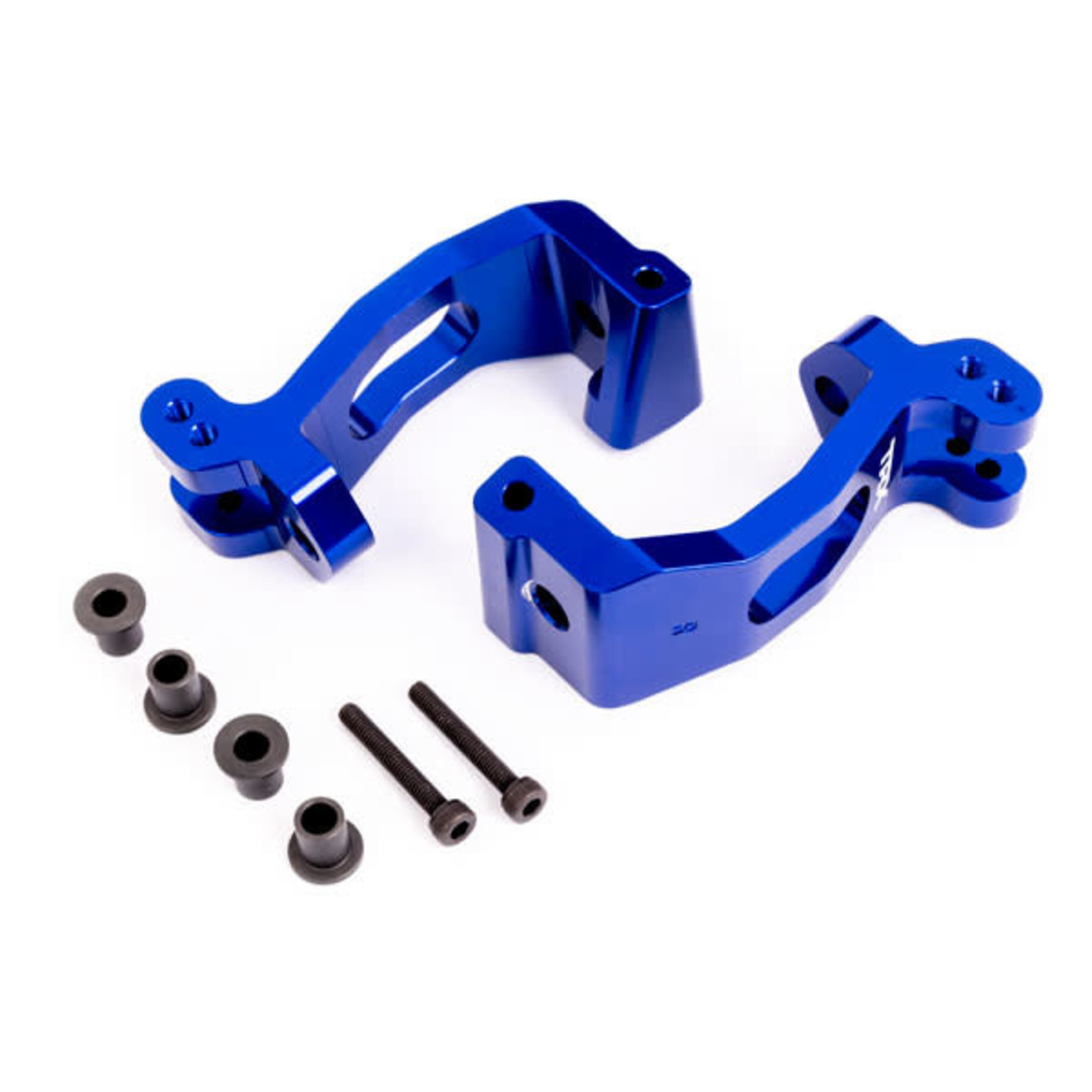 Traxxas Traxxas Sledge 6061-T6 Aluminum (Blue-Anodized) Caster Blocks L/R w/Kingpin Bushings #9532X