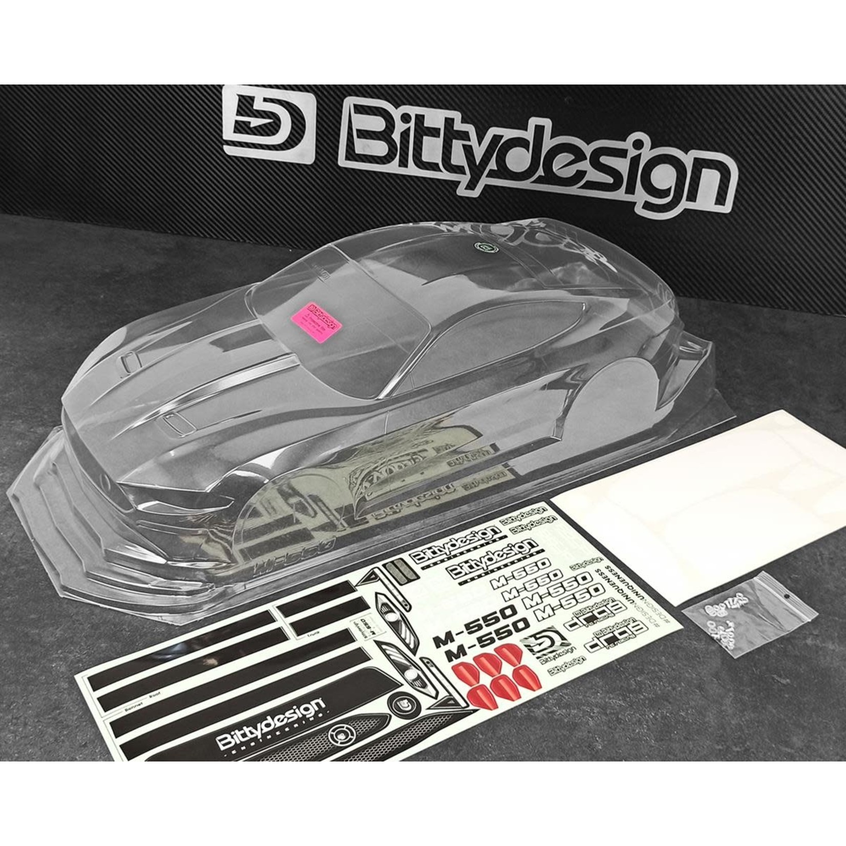 Bittydesign Bittydesign M-550 1/10 Pro No Prep Street Eliminator Drag Racing Body (Clear) #M-550