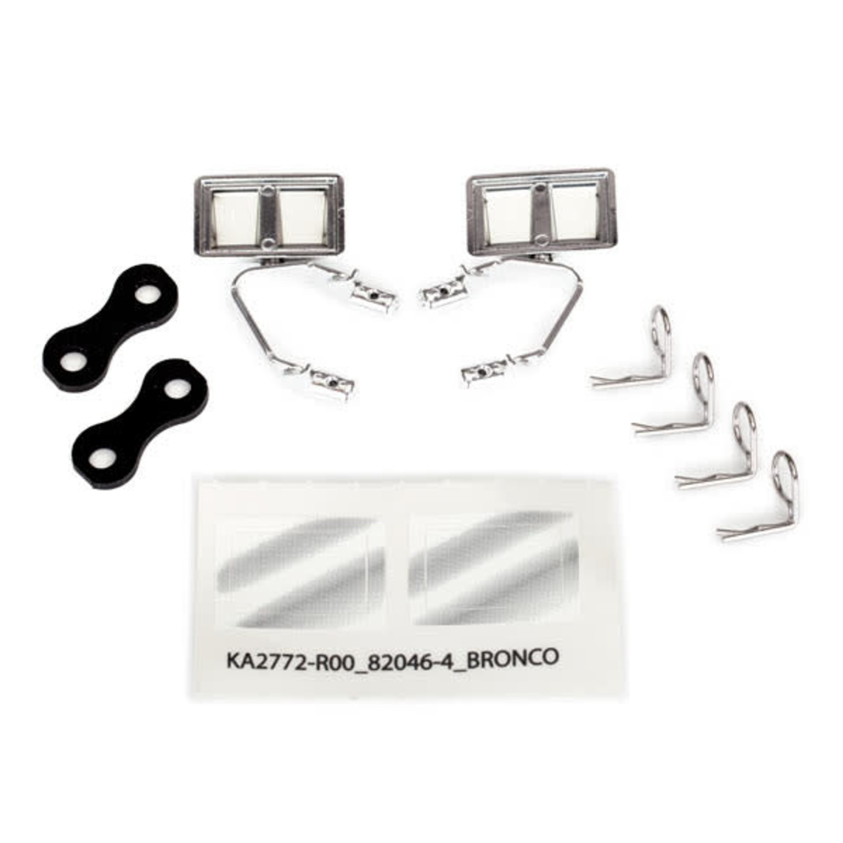 Traxxas Traxxas TRX-4 Left/Right Side Mirrors (Chrome) #8073X