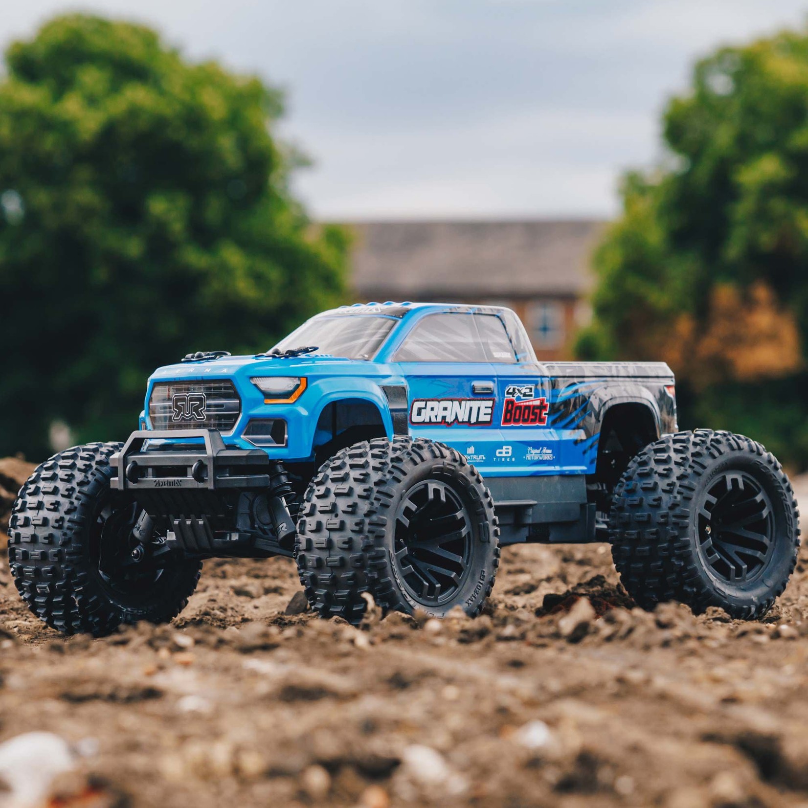 ARRMA #ARA4102V4T2 Arrma Granite 4X2 BOOST 1/10 Electric RTR Monster Truck (Blue) w/SLT2 2.4GHz Radio