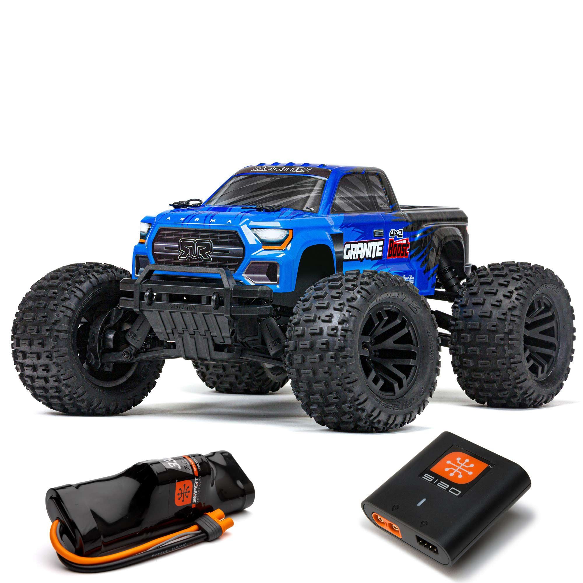 Aluminum Alloy RC Body Mount Posts For Arrma Granite 1/10 Scale RC Cars - 4Pcs Blue Shell Support Columns