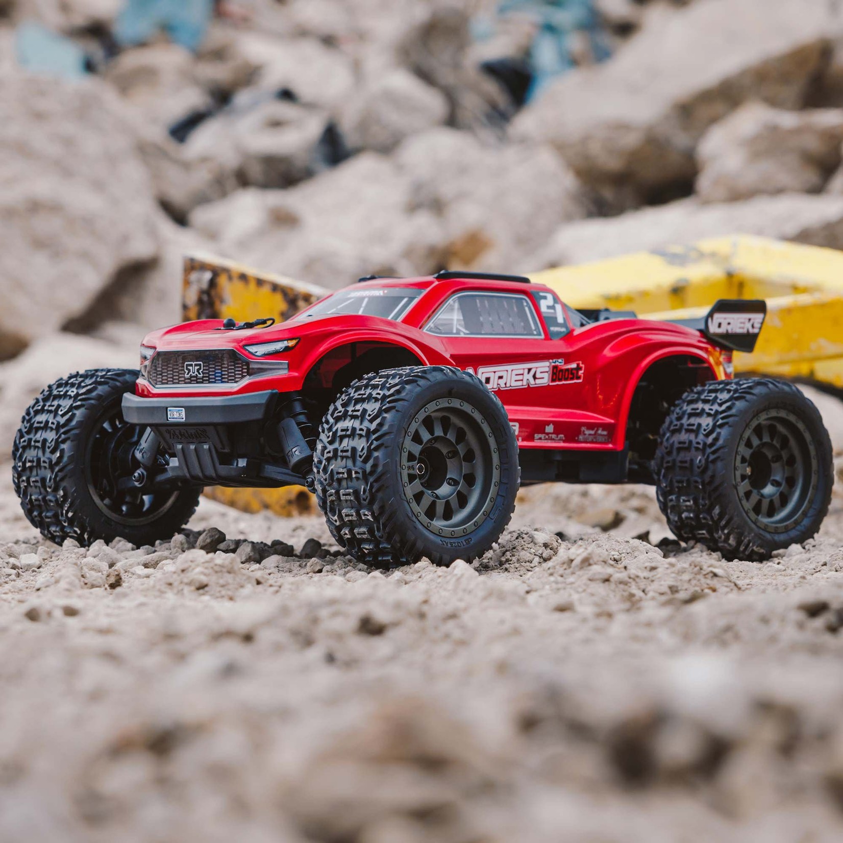 ARRMA #ARA4105SV4T1 Arrma Vorteks 4X2 BOOST 1/10 Electric RTR Stadium Truck (Red) w/SLT2 2.4GHz Radio, Battery & Charger #ARA4105SV4T1
