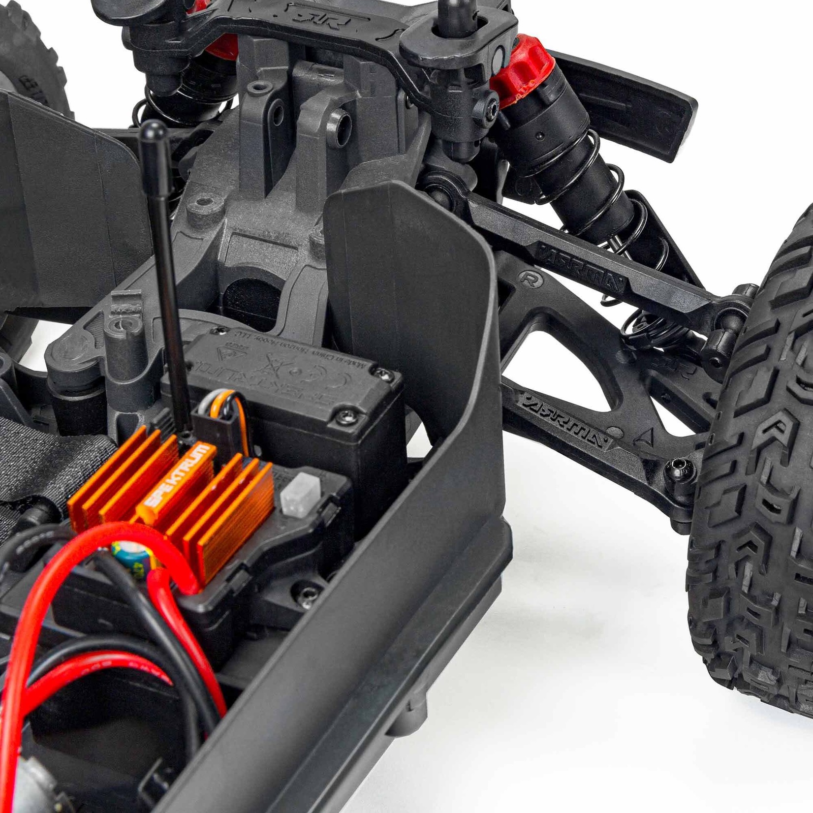 ARRMA #ARA4105V4T2 Arrma 1/10 Vorteks 4X2 Boost Mega 550 Brushed Stadium Truck RTR (Gun Metal)