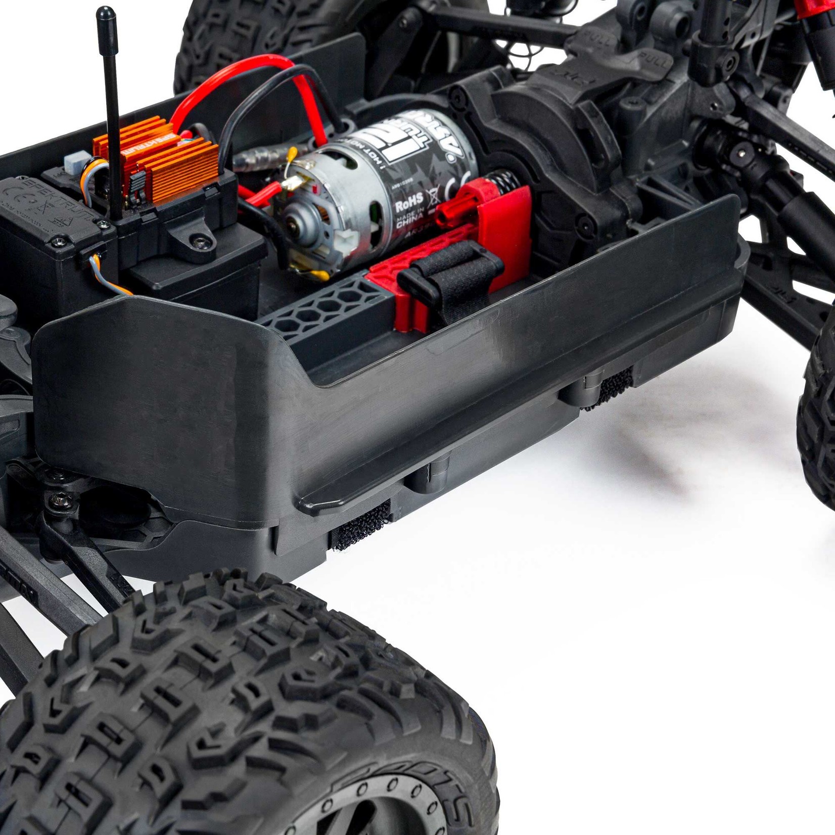 ARRMA #ARA4105V4T2 Arrma 1/10 Vorteks 4X2 Boost Mega 550 Brushed Stadium Truck RTR (Gun Metal)