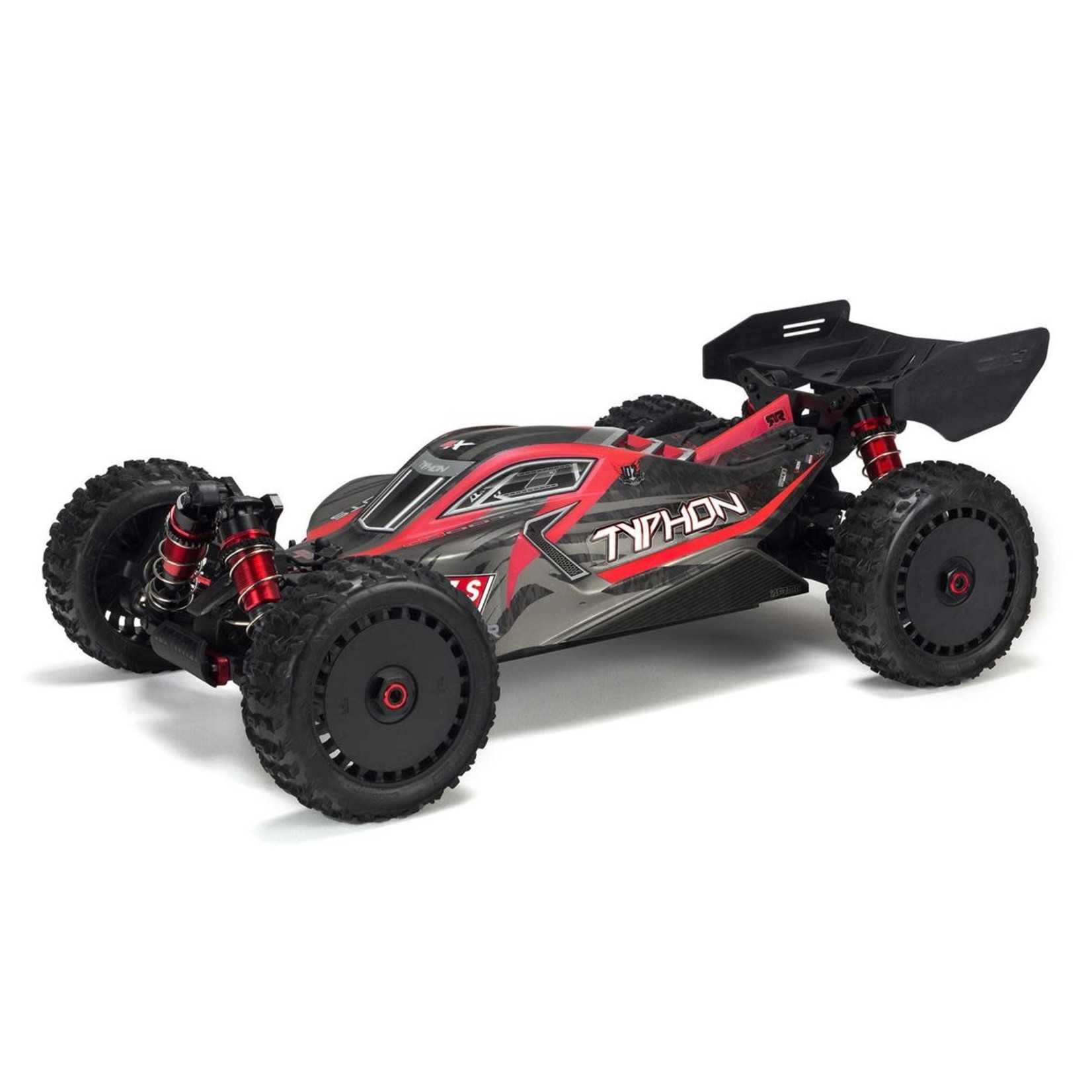 ARRMA #ARA8606V5 Arrma Typhon 6S BLX Brushless RTR 1/8 4WD Buggy (Red/Black) (V5) w/SLT3 2.4GHz Radio