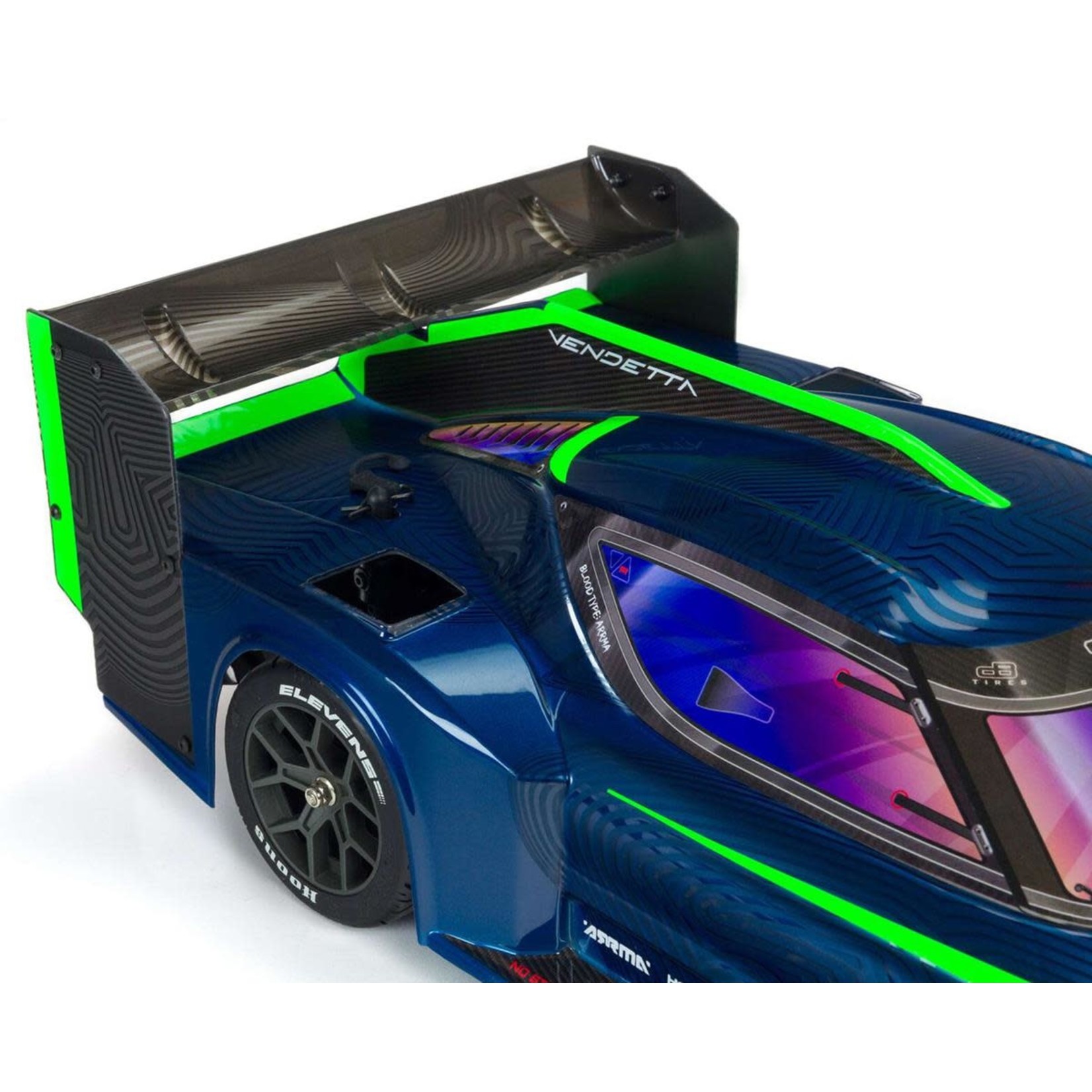 ARRMA Arrma Vendetta 3S BLX Brushless 1/8 RTR Electric 4WD Speed Bash Racer (Blue) w/DX3 2.4GHz Radio, Smart ESC & AVC #ARA4319V3T2