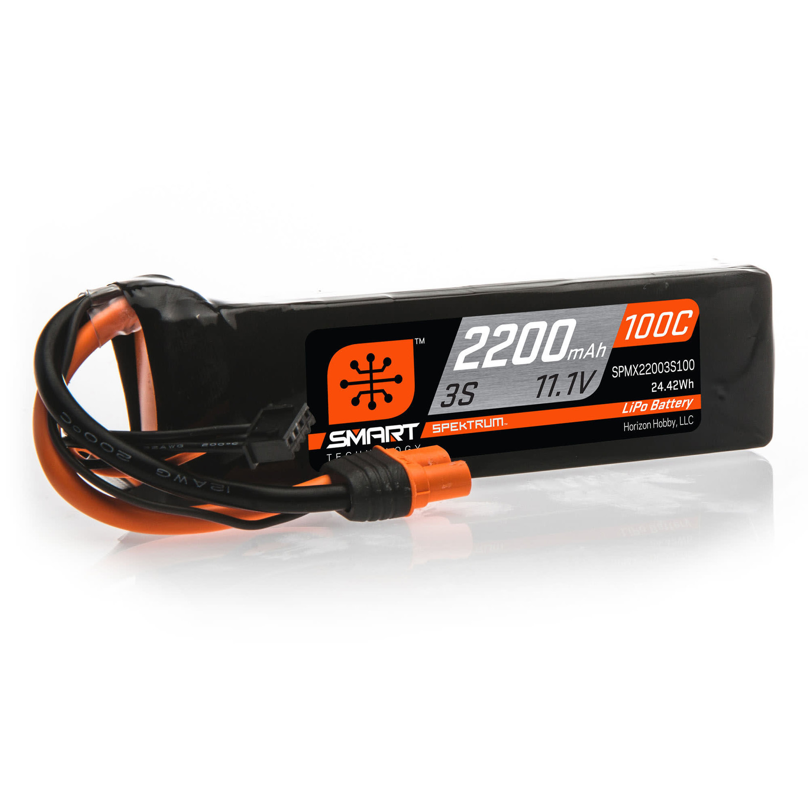 Spektrum Spektrum RC 3S Smart LiPo 100C Battery Pack w/IC3 Connector (11.1V/2200mAh) #SPMX22003S100