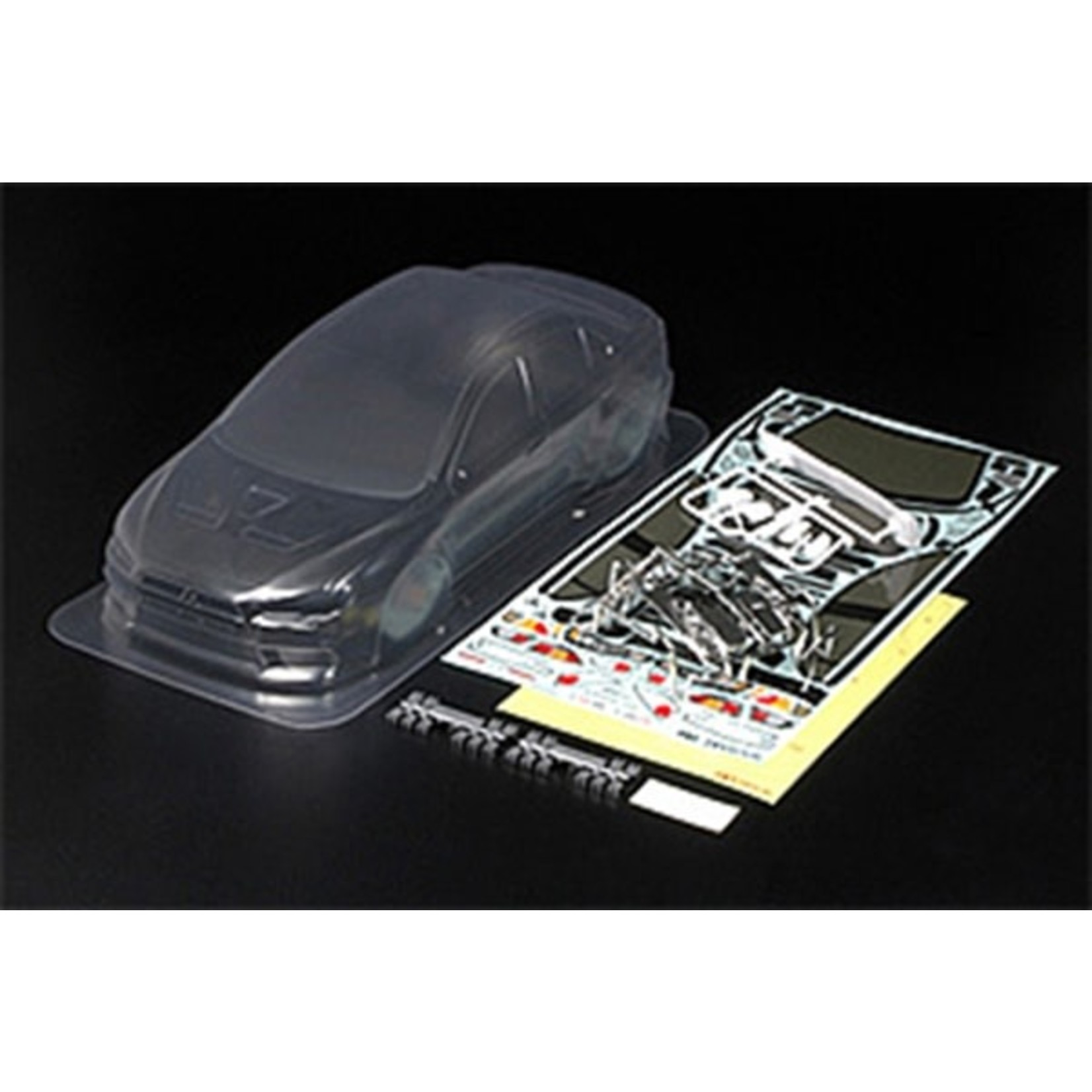Tamiya #51376 Tamiya 1/10 Mitsubishi Lancer Evolution X Body Set (Clear)
