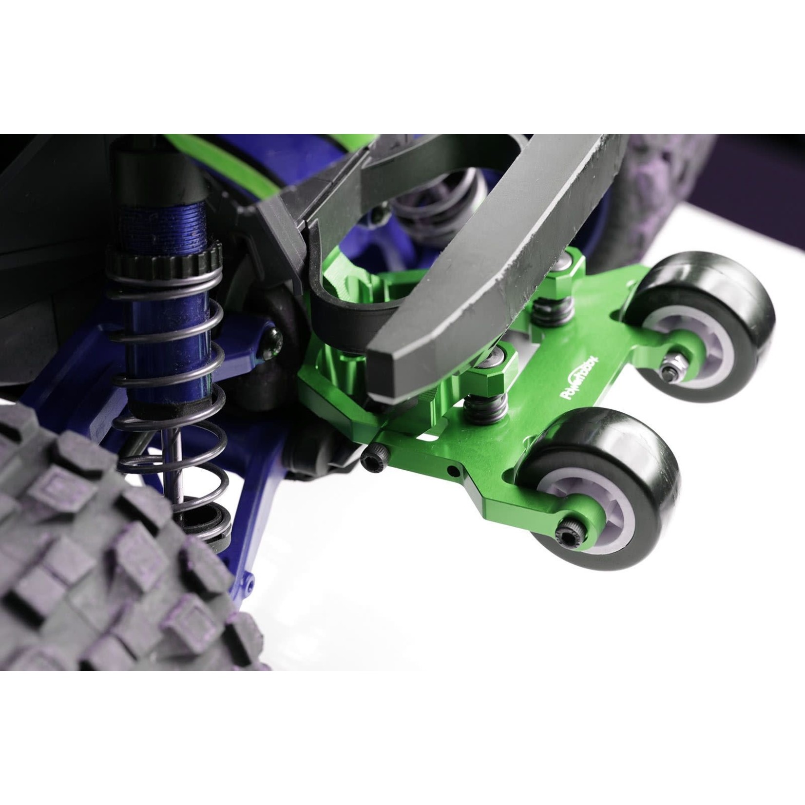 Power Hobby Power Hobby Traxxas Maxx Aluminum Wheelie Bar (Green) #PHMAXX01-GREEN