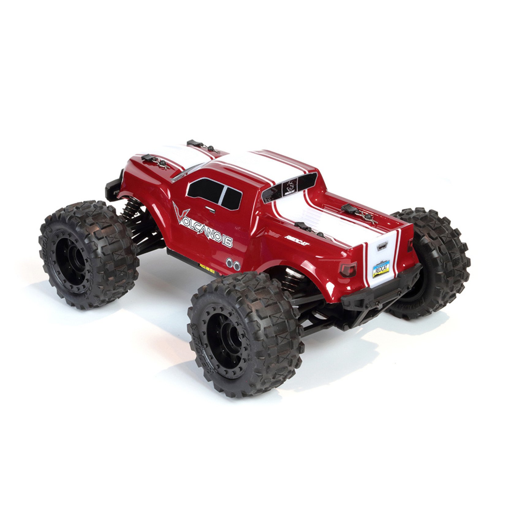 Redcat Racing #RER13648 Redcat Volcano-16 1/16 4WD Brushed RTR Truck (Red) w/2.4GHz Radio