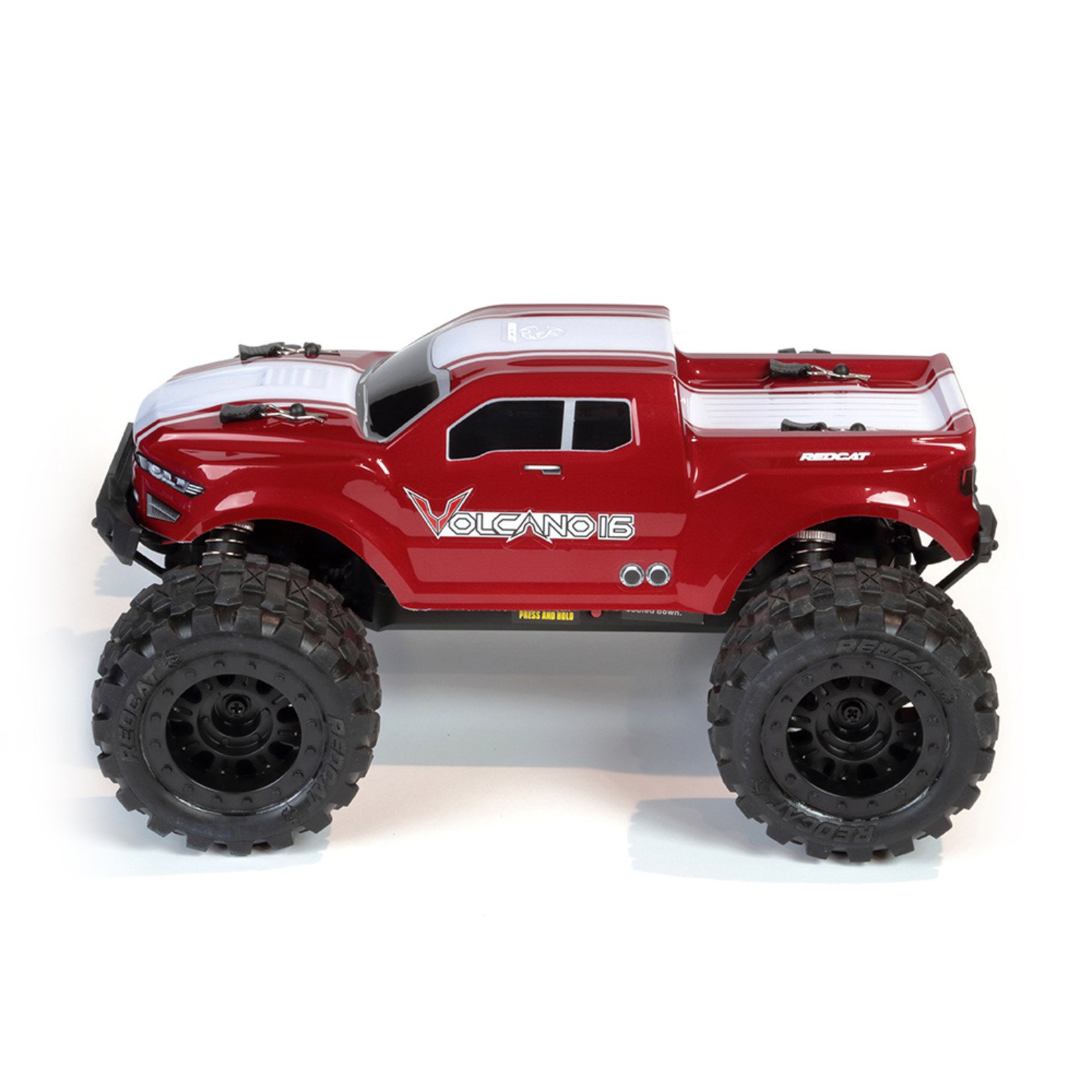 Redcat Racing Redcat Volcano-16 1/16 4WD Brushed RTR Truck (Red) w/2.4GHz Radio #RER13648