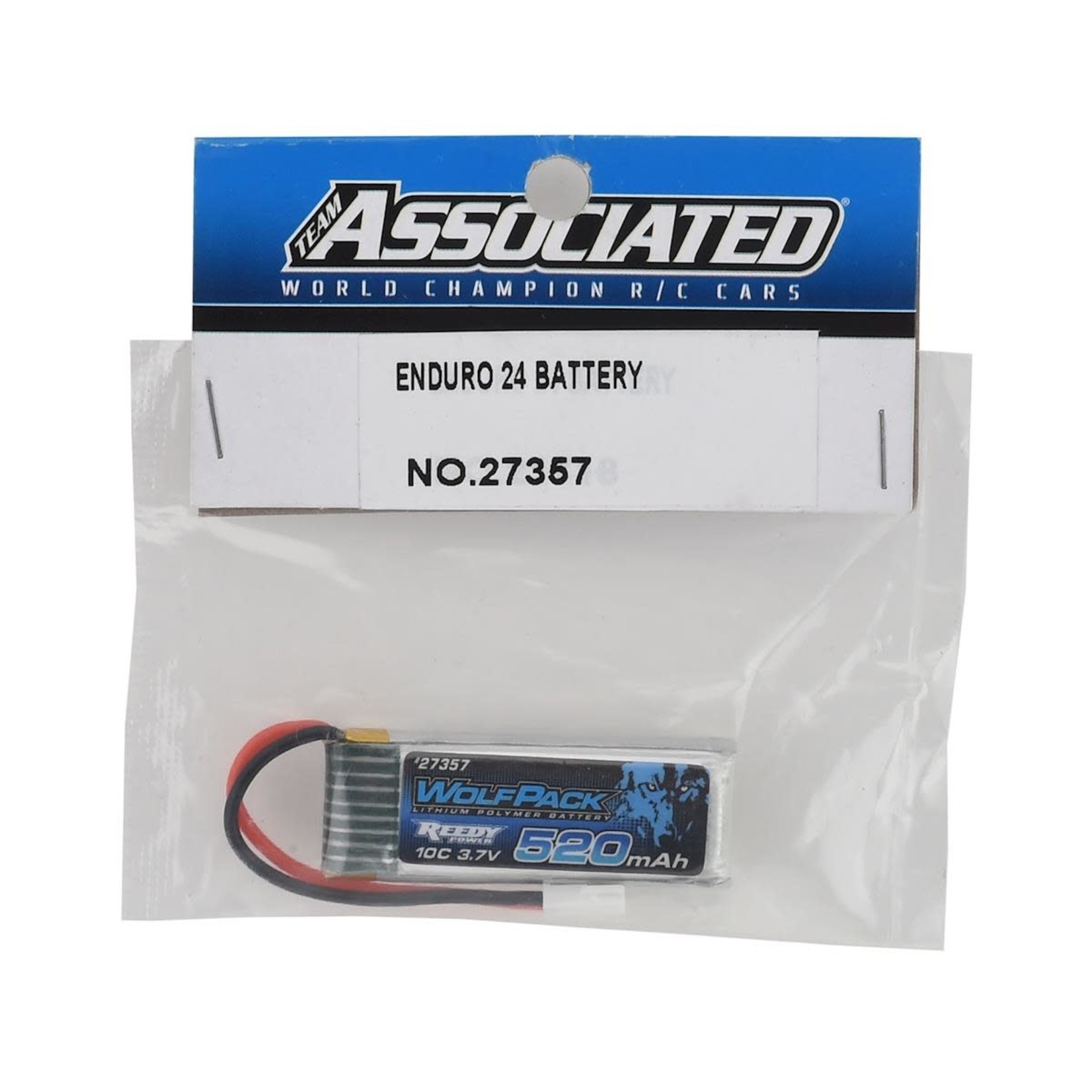 Reedy Reedy WolfPack 1S LiPo 10C Battery Pack w/Micro Connector (3.7V/520mAh) #27357