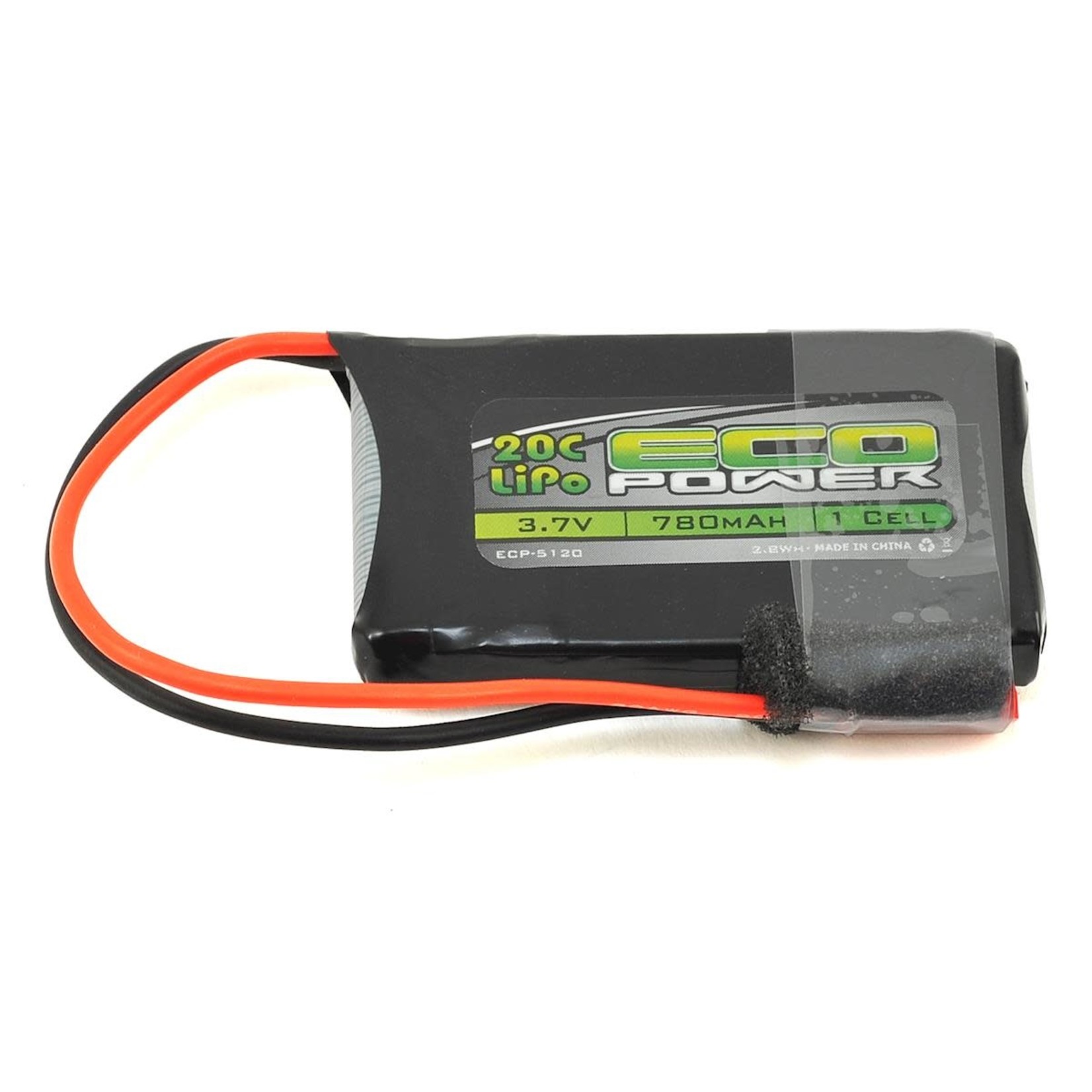 EcoPower EcoPower "Electron" 1S LiPo 20C Battery (3.7V/780mAh) w/JST Connector #ECP-5120
