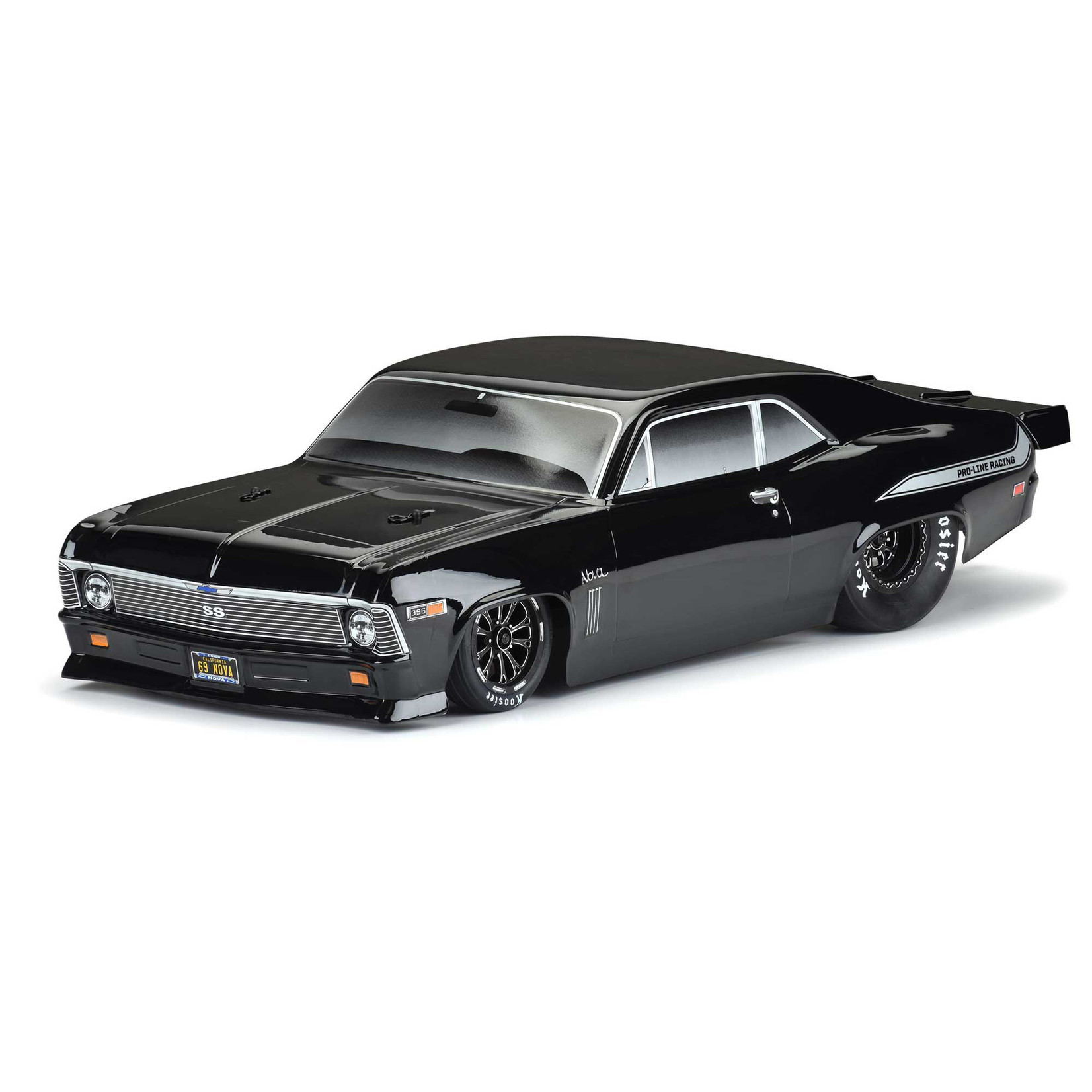 Pro-Line #3531-18 Pro-Line 1969 Nova Tough-Color Short Course No Prep Drag Racing Body (Black)