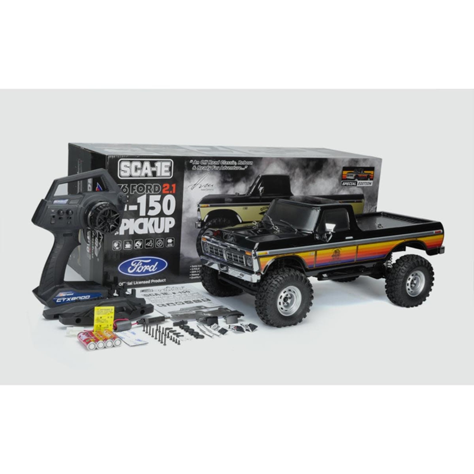 Carisma Carisma SCA-1E 1/10 Scale 70's Ford F-150 2.1 Spec 4WD RTR Scale Truck (Black) #86368