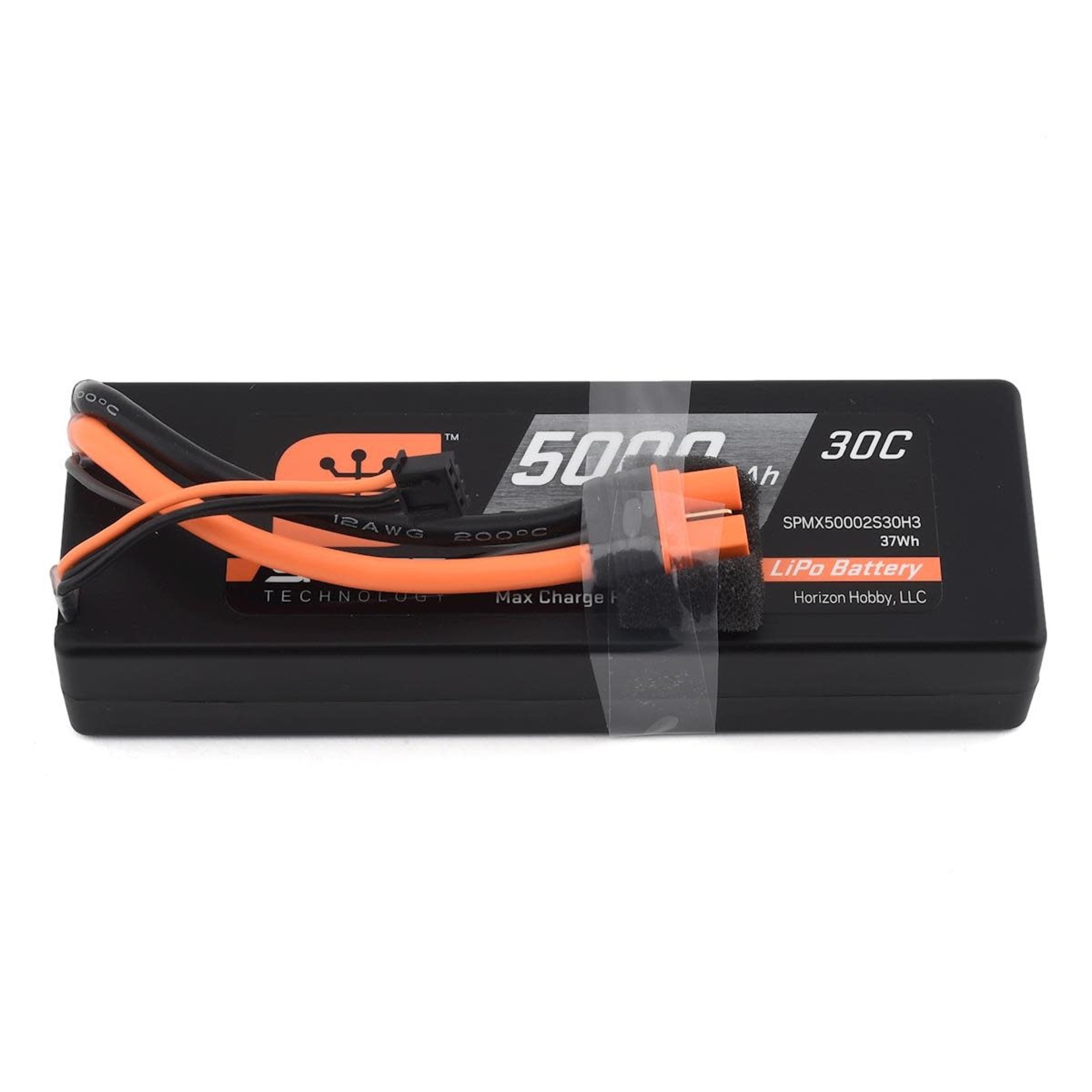 Spektrum #SPMX50002S30H3 Spektrum RC 2S Smart LiPo Hard Case Battery Pack w/IC3 Connector (7.4V/5000mAh)